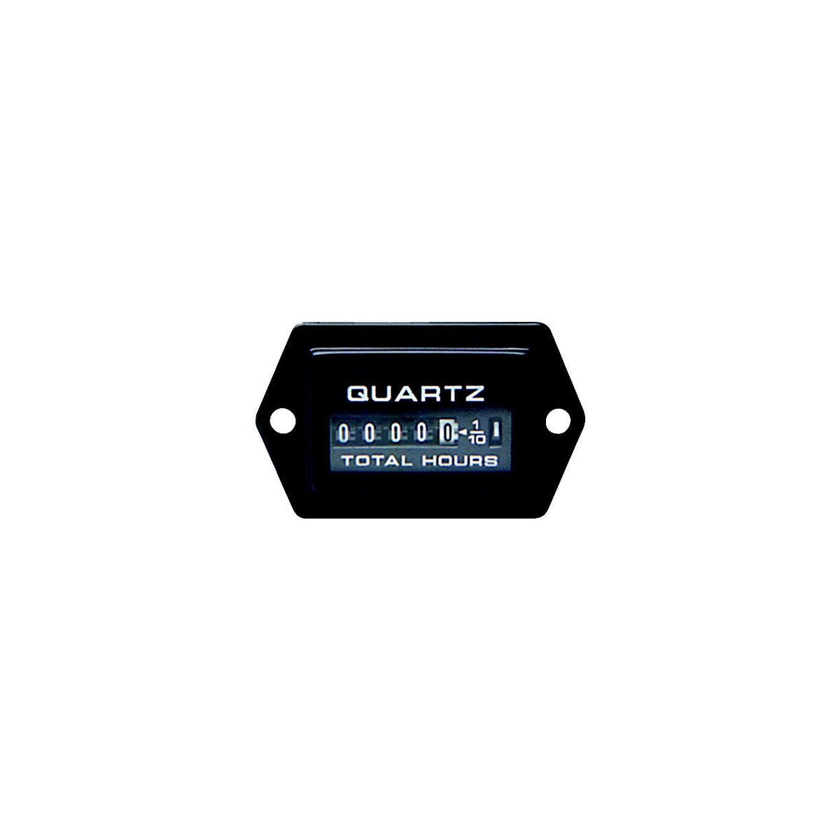 Sierra 56967P Rectangular 2.1" x 1.2" Black Universal Hourmeter Gauge