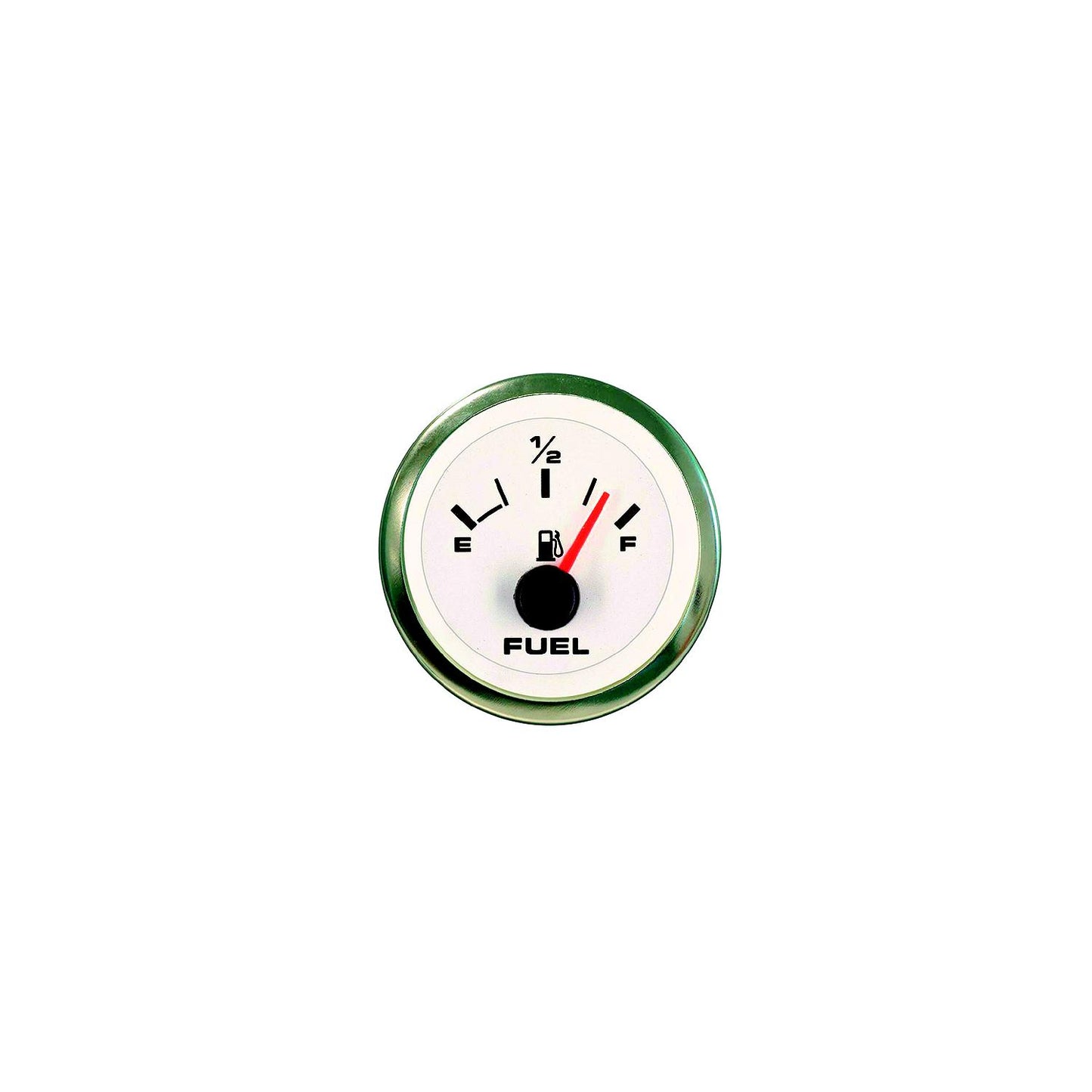 Sierra 62555P White Premier Pro Series 2" Stainless Steel 12V 8-18 VDC Dial Range Voltmeter Gauge