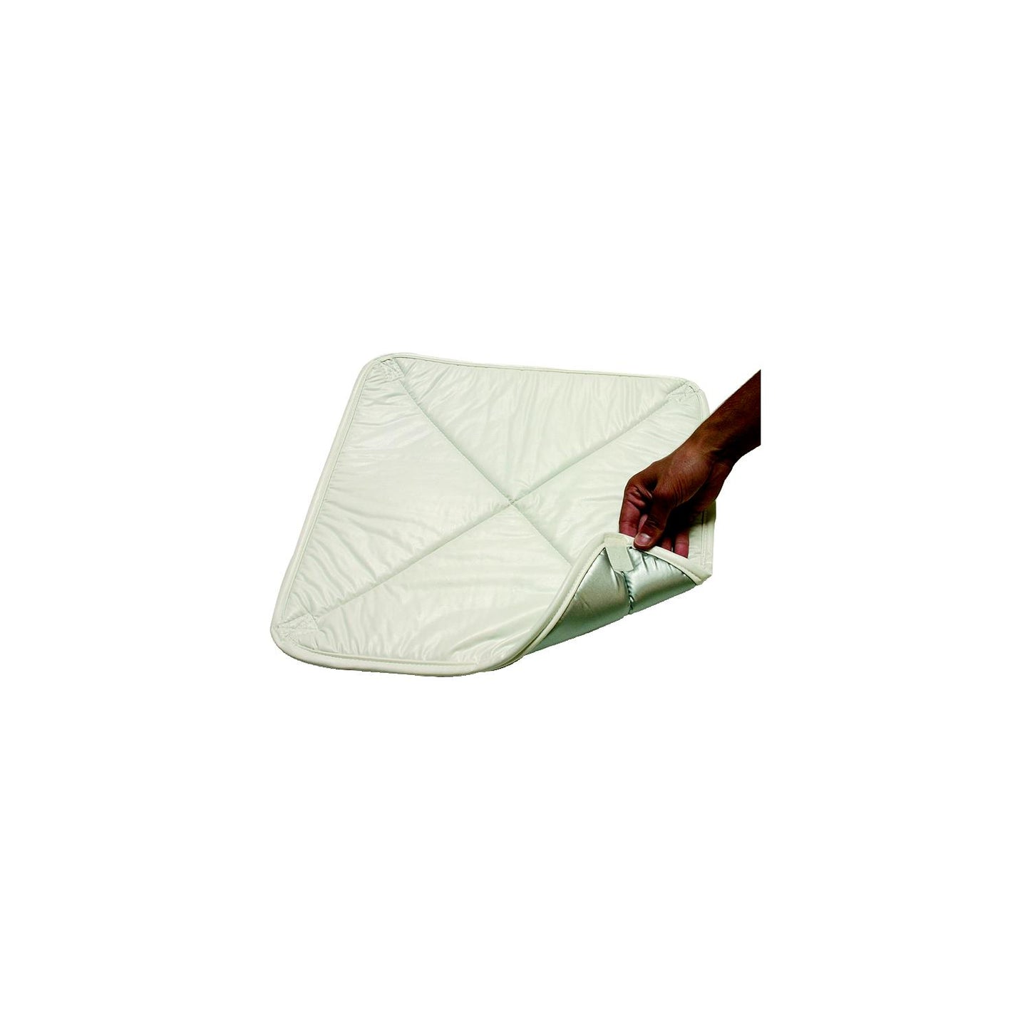 ADCO Deluxe Solar Vent Cover, White Vinyl With Reflective Silver Finish On One Side For 14" x 14" Roof Vent