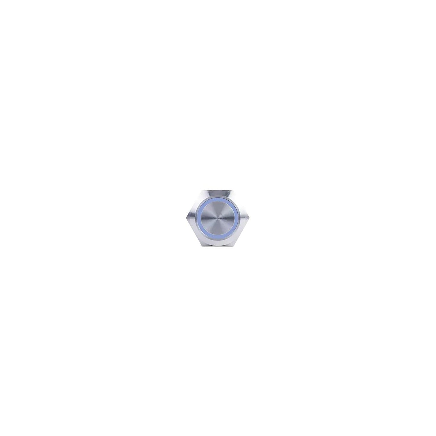 Sierra AV10030B Push-Button Switch, Off/(On), Blue Halo LED