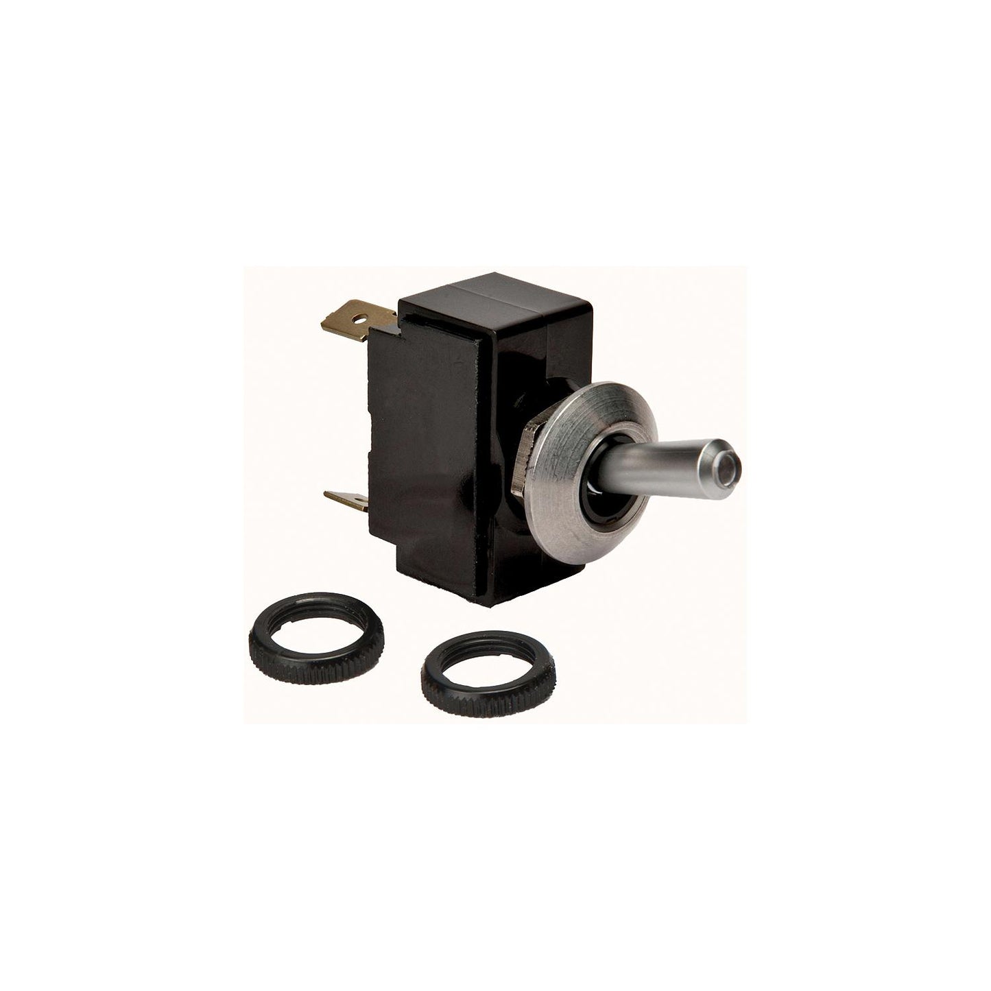 Satin Chrome Tip Lit Illuminated Toggle Switch