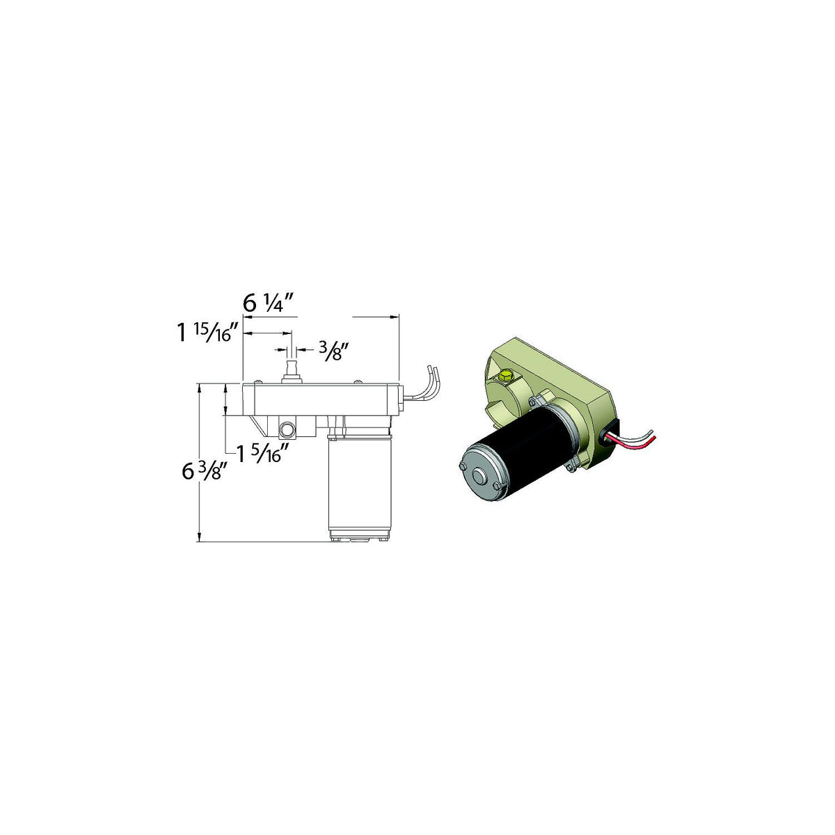 AP Products 014132682 18:1 Venture Actuator Motor