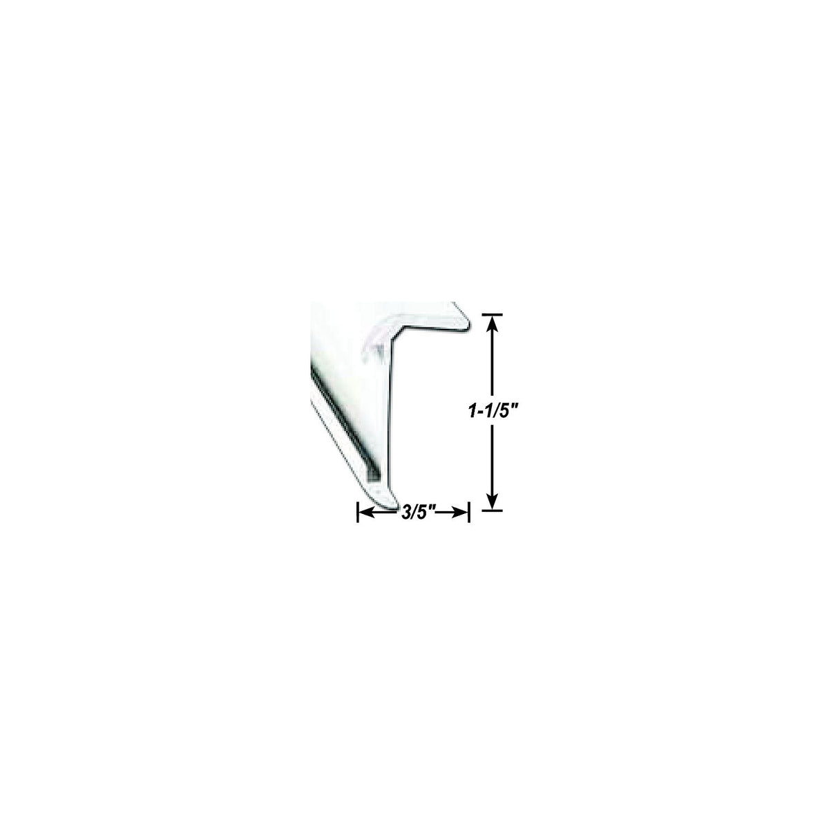AP Products 0218500116 Insert Corner Molding, 16' Polar White