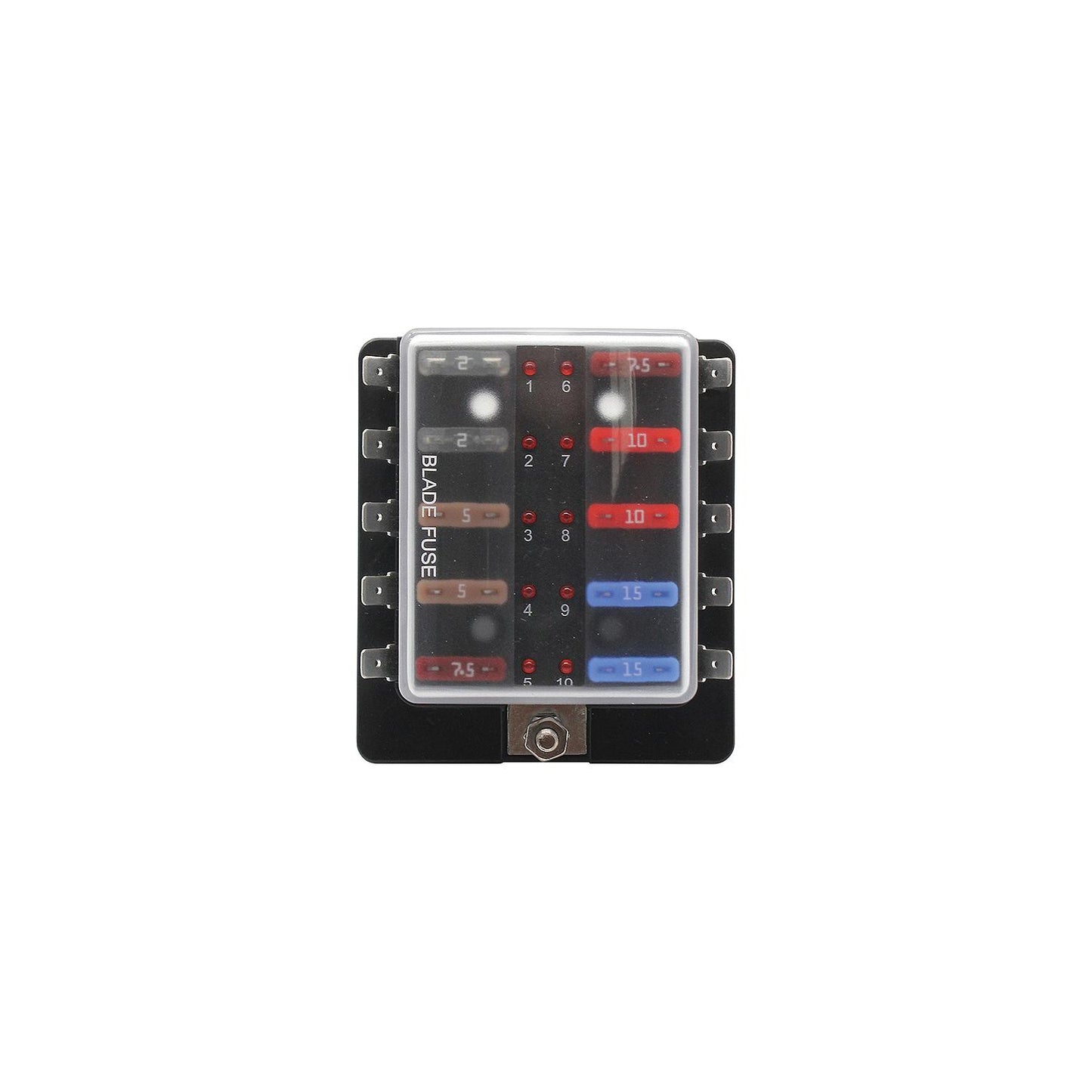 Cole Hersee 880023BP SD ATO Fuse Block, 10-Gang