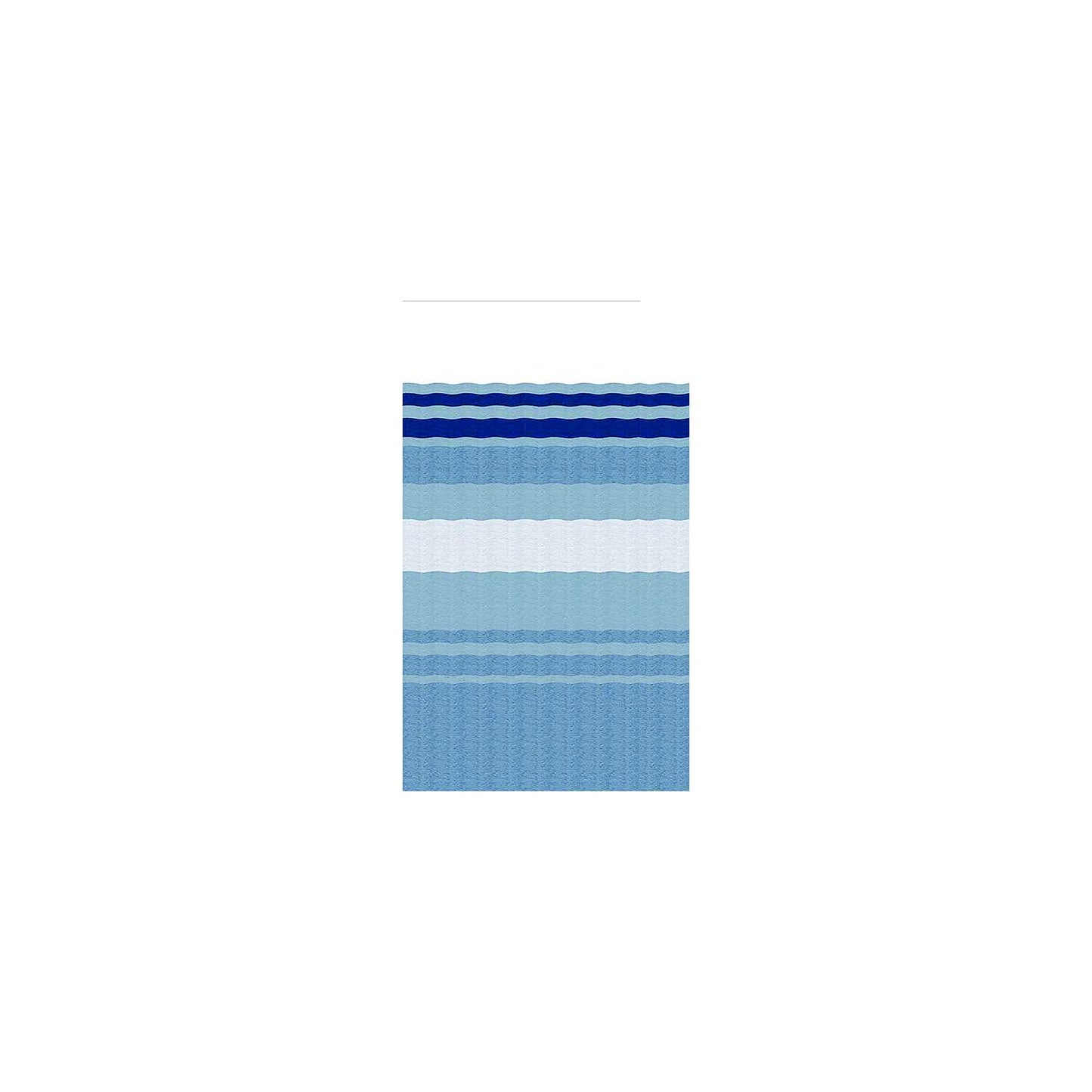 Carefree JU218E00 1-Piece Standard Vinyl Awning Replacement Fabric, 21', Ocean Blue Fade on Both Sides, White Weatherguard