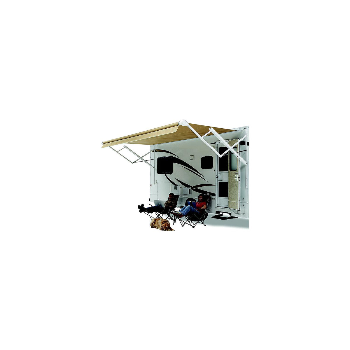 Carefree Adjustable Pitch Travel'r Arm Set, Black