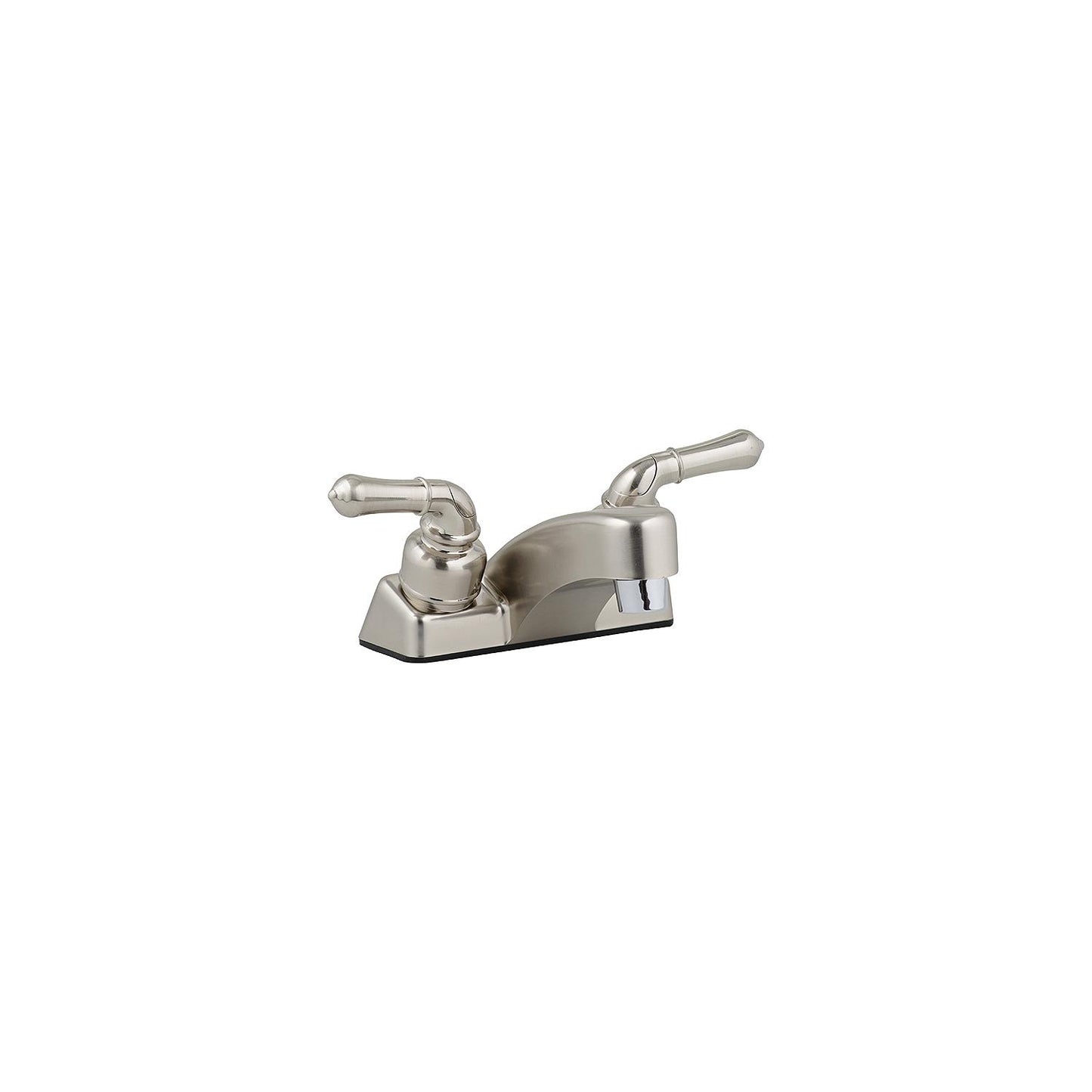 Utopia Lavatory 4" Faucet, Nickel w/Tea Pot Handles