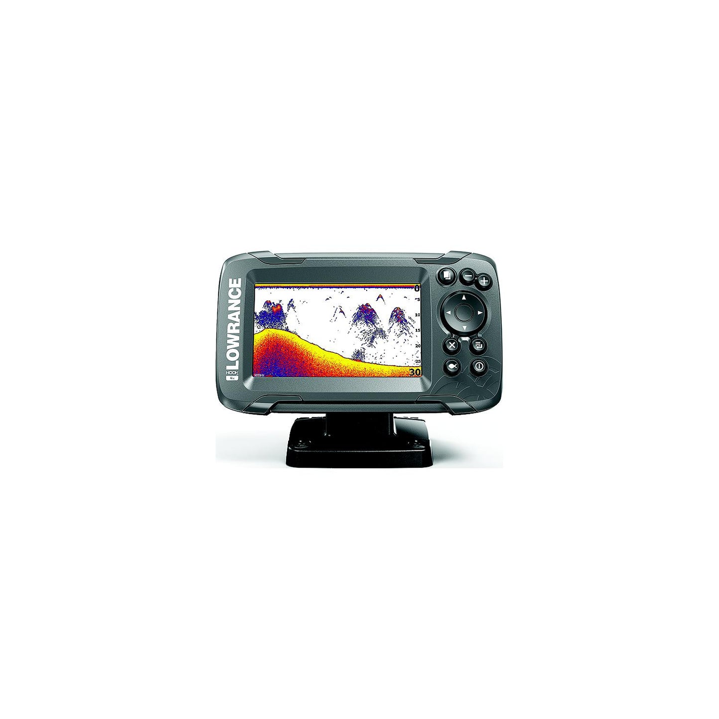 Lowrance 000-14012-001 HOOK-2 4X Fishfinder with Bullet Skimmer Transducer, Autotuning Sonar & 4" Display