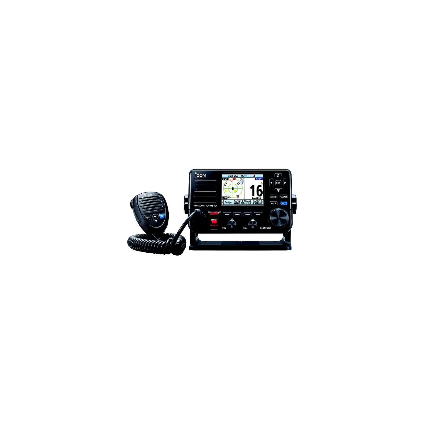 ICOM M510PLUSEVO51USA Class-D DSC VHF AIS with Smart Device Control-Supply Nautica