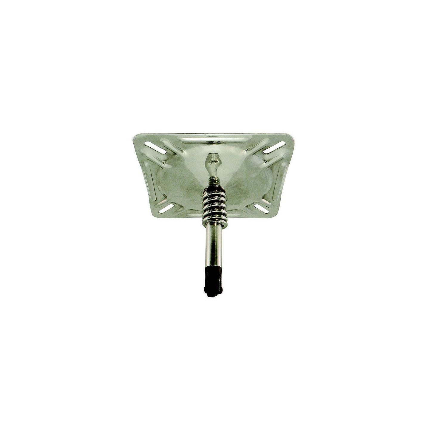 Springfield KingPin 7" x 7" Swivel Seat Mount With Spring, Polished Finish