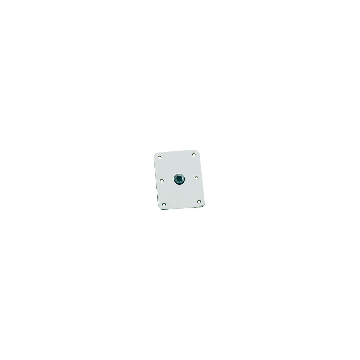 Springfield King-Pin 4" x 8" Stainless Steel Threaded Rectangular Base, Satin Finish
