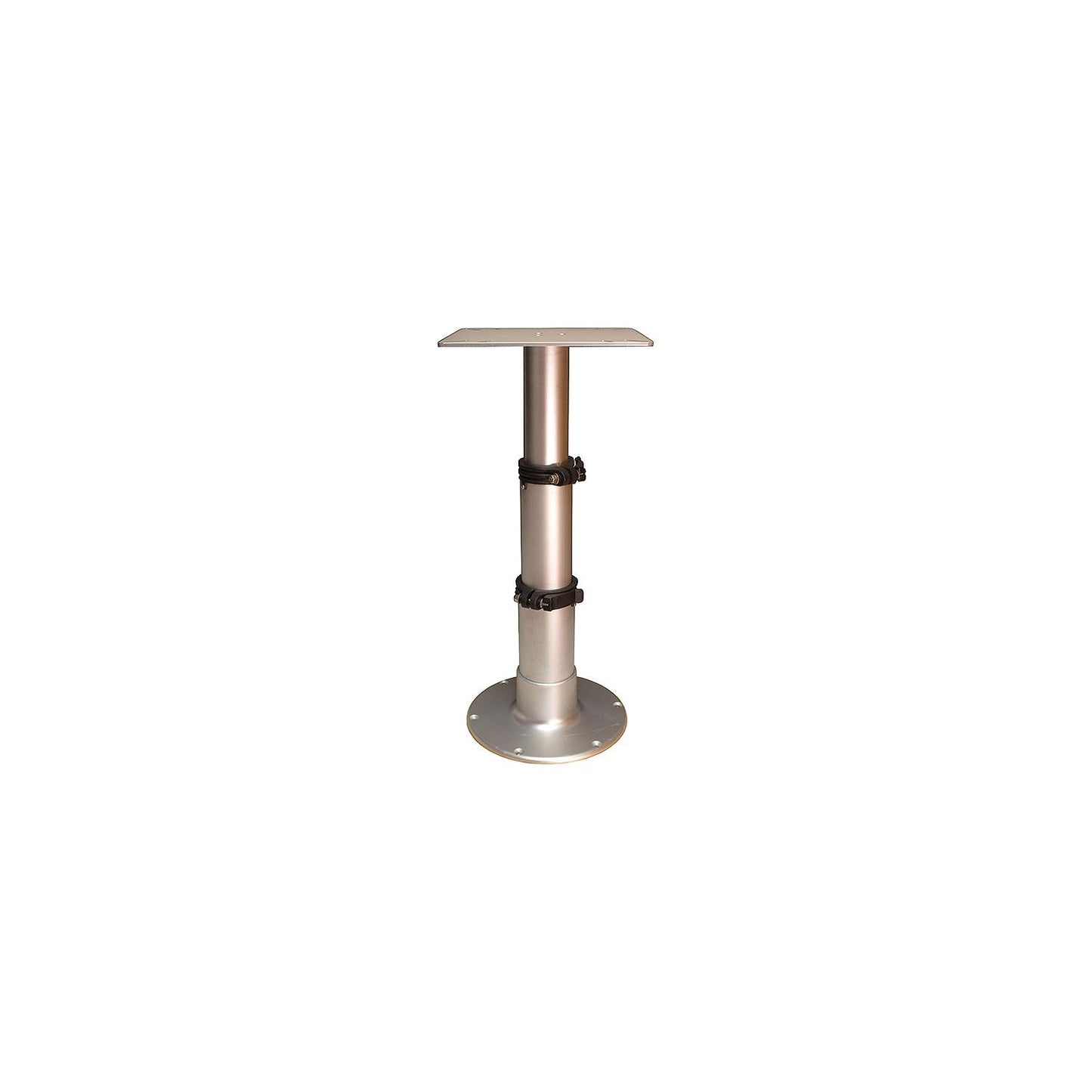 Springfield 1660231 3-Stage Clear Anodized Pedestal Set (Includes Square Table Mount and Base), 14", 20", 28"