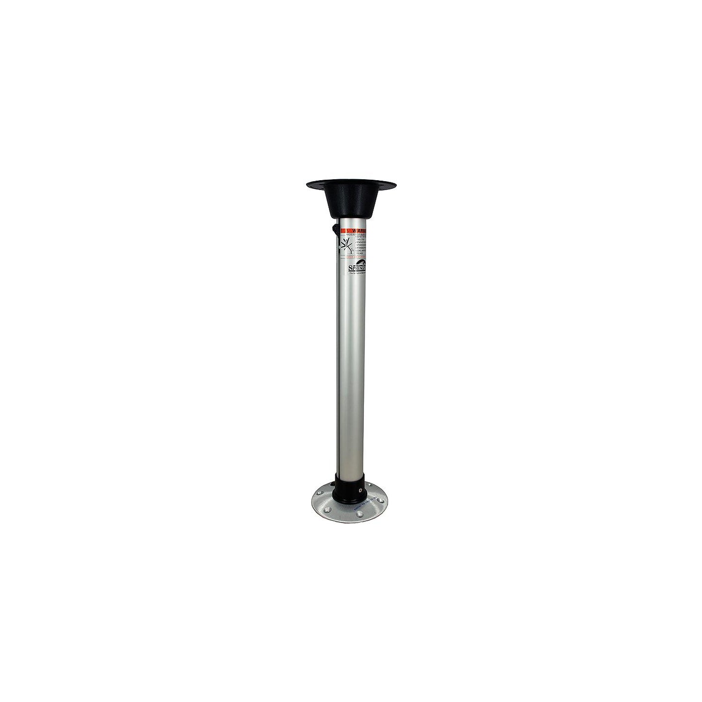 Springfield Thread-Lock 27" Pedestal Set, Satin Finish (Includes Post, Table Mount and Floor Base)