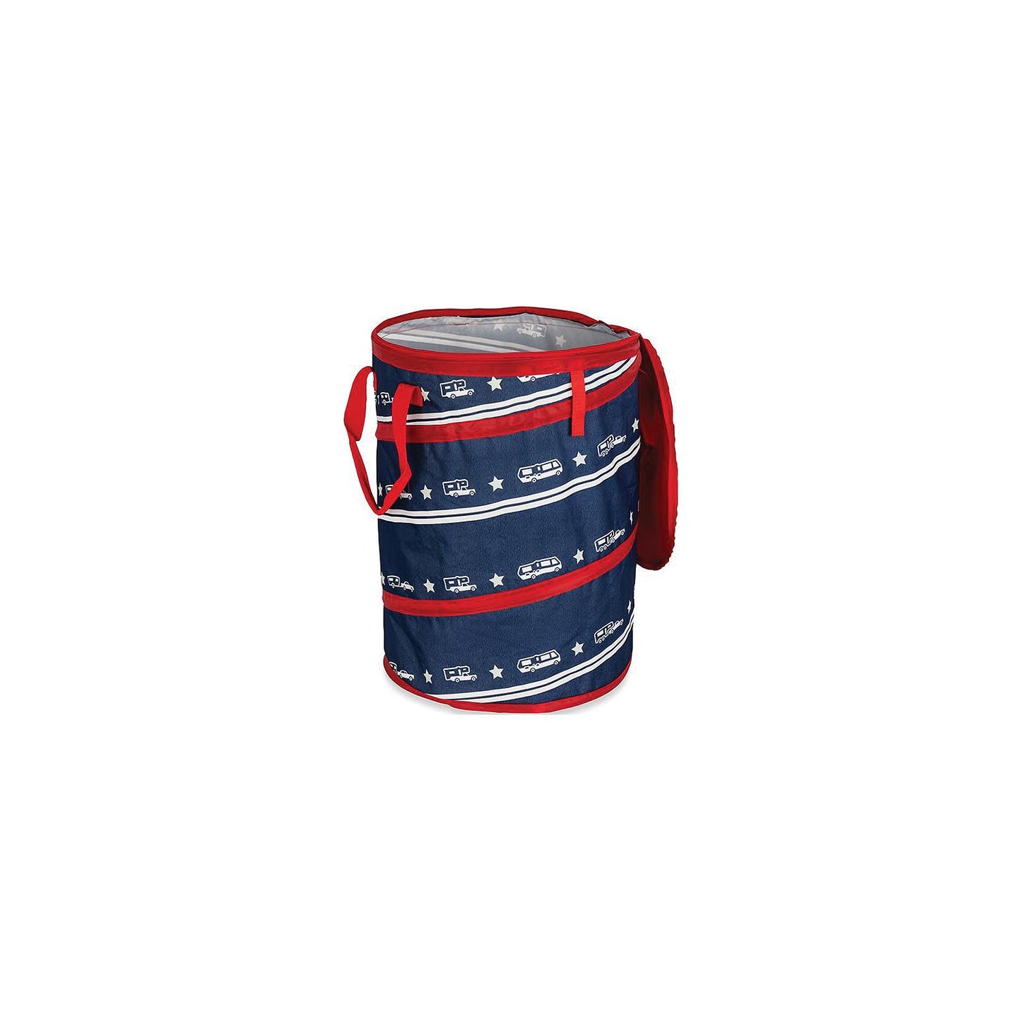 Camco 42995 Pop-Up Utility Container, Red/White/Blue Patriotic, 30 Gal.
