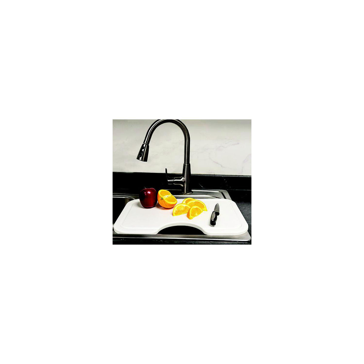 Camco 43850 Large Sink Mate Cutting Board, White-Supply Nautica