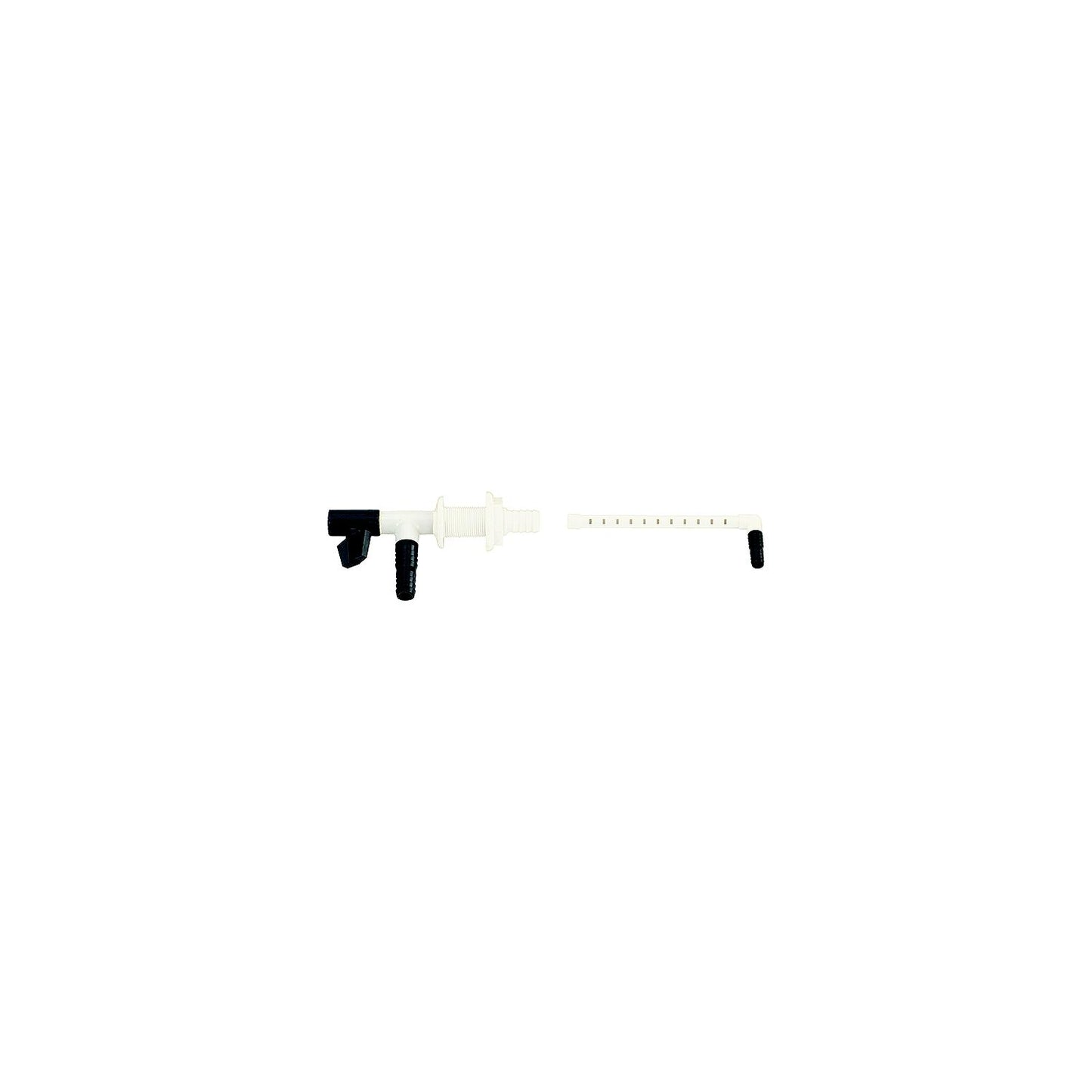 Johnson Pump 90261 Aerator Head - Two Piece Assembly, 8" Spray Bar With 3/4" Barb and 6" Shut Off Assembly With 3/4" Barb and 3/4" Thru-Hull-Supply Nautica