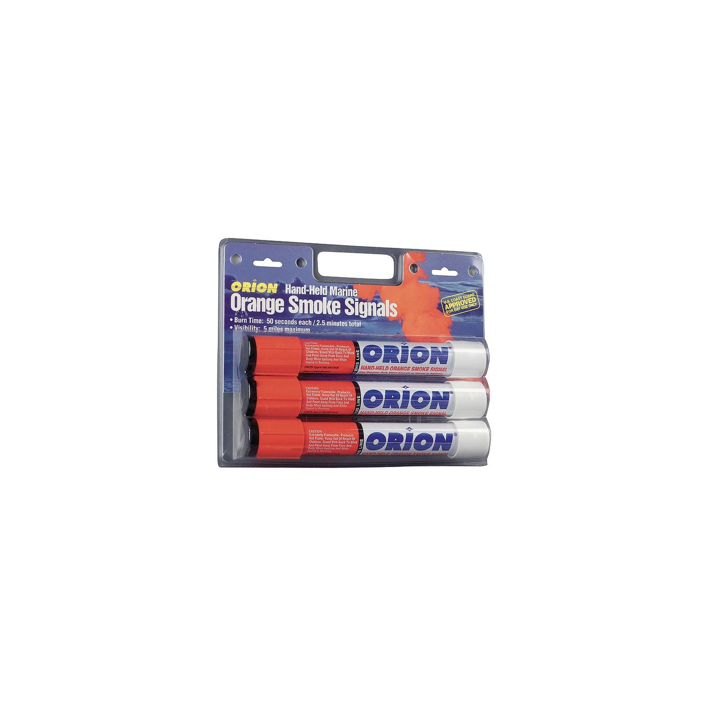 Hand Held Orange Smoke, 3/Pk