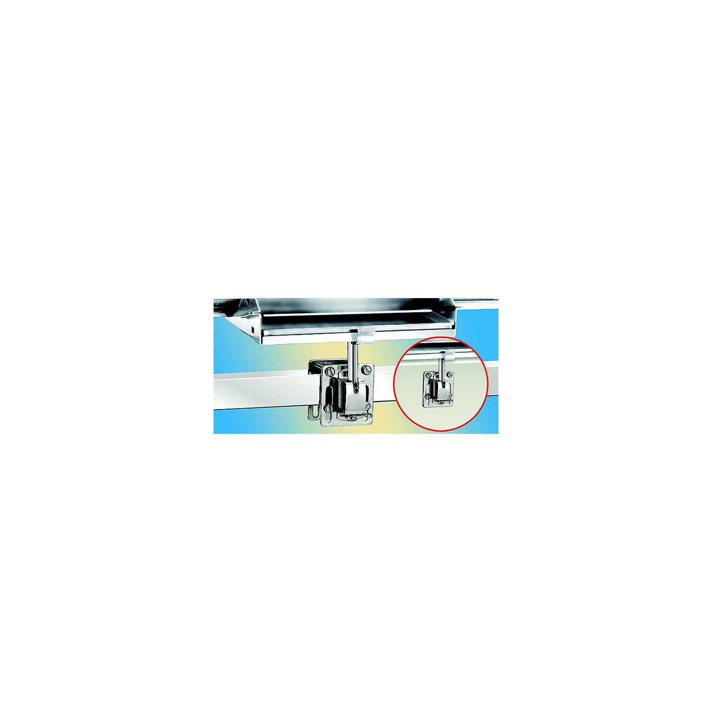 Magma T10-340 "Single" Side, Bulkhead or Square/Flat Rail (SD) Mount For 12" x 18" or Smaller Rectangular Grills and Single Mount Tables