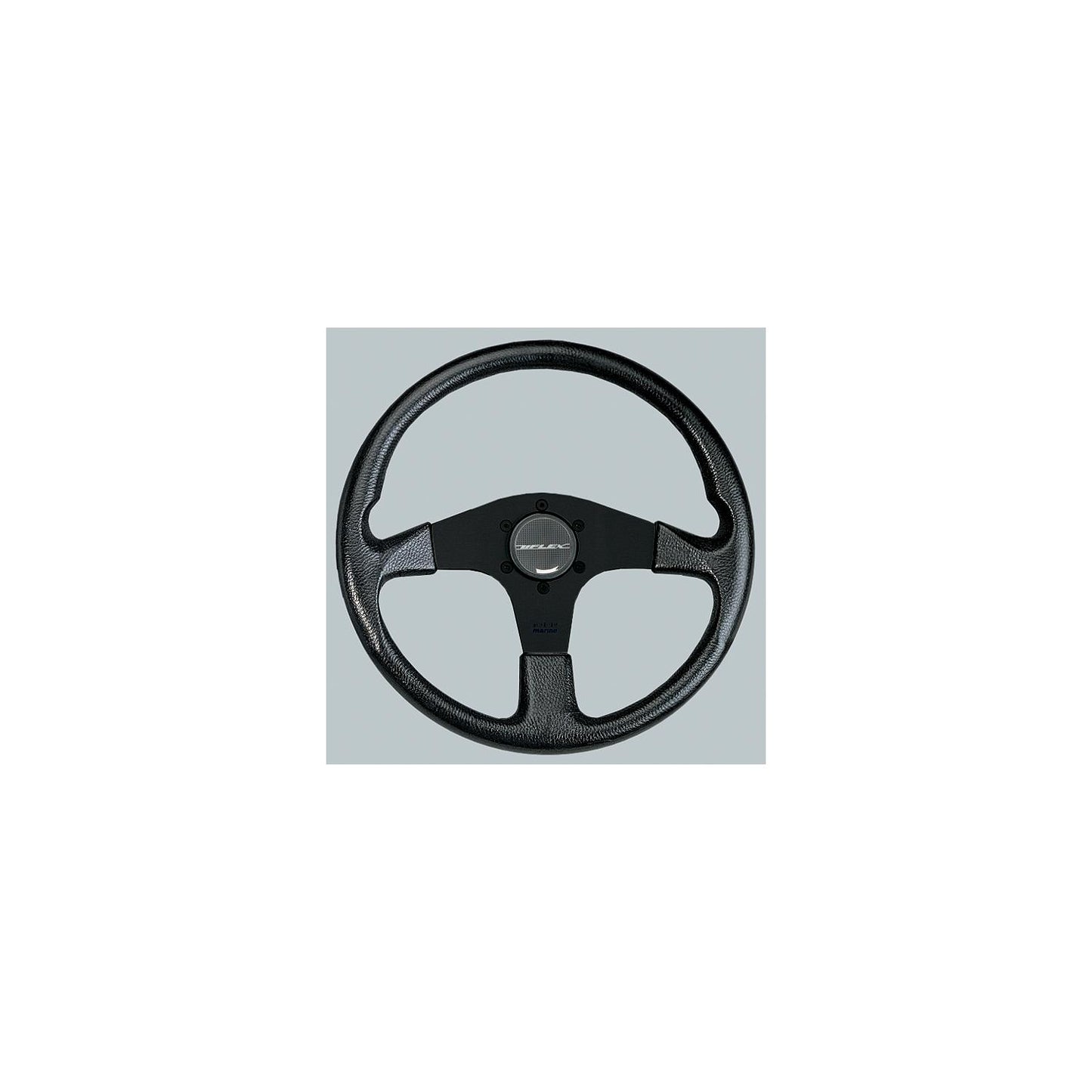 Uflex Corse Steering Wheel, Black PVC Grip w/Black Spokes