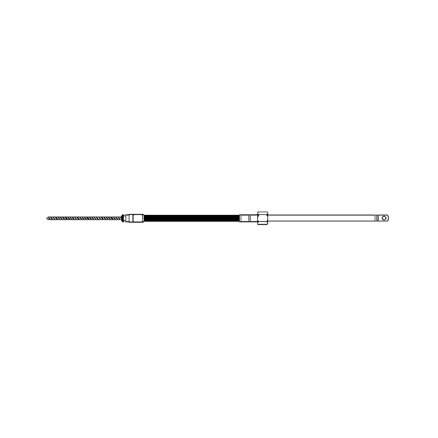 UFLEX M66 Universal QC Rotary Steering Cable (Replaces UFLEX, Morse Command 290 or Teleflex SSC62), 9'
