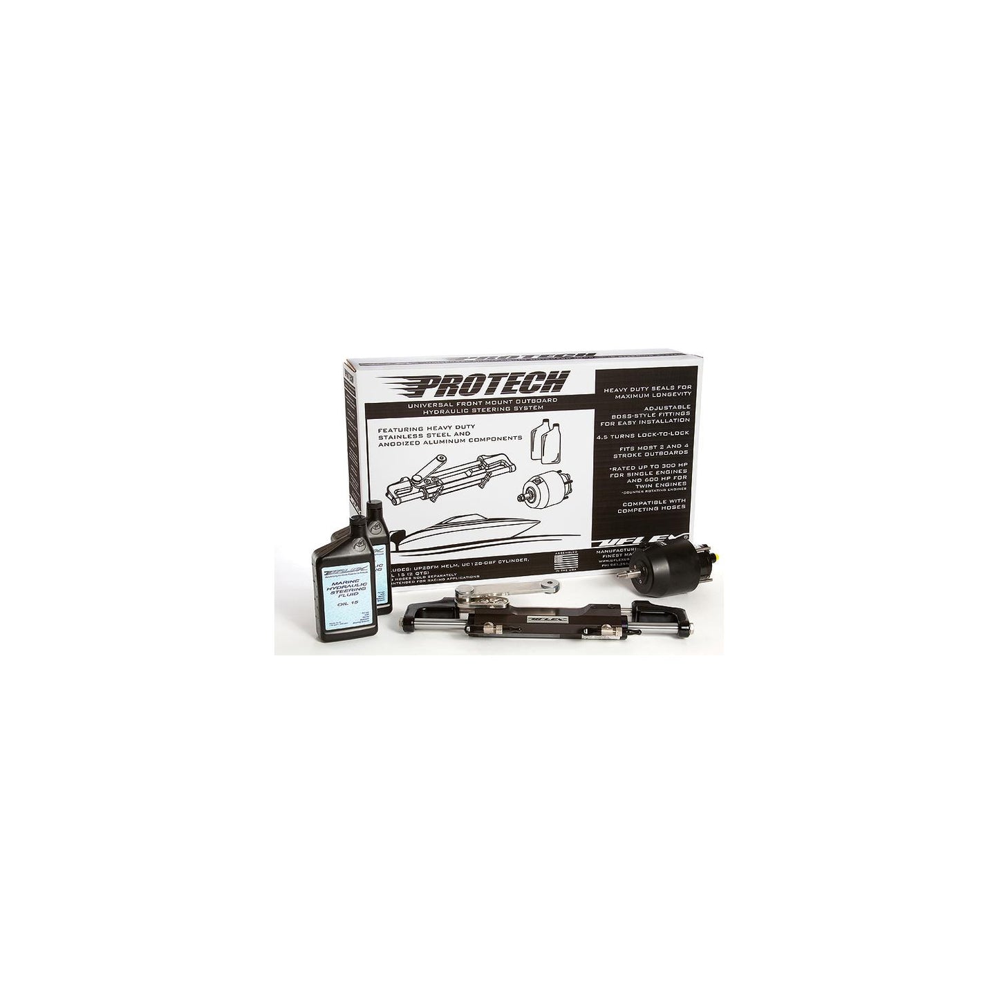 Uflex PROTECH31T Protech Hydraulic Tilt Steering System for Mercury/Mariner, Honda w/Tilt Helm. Hoses sold separately.