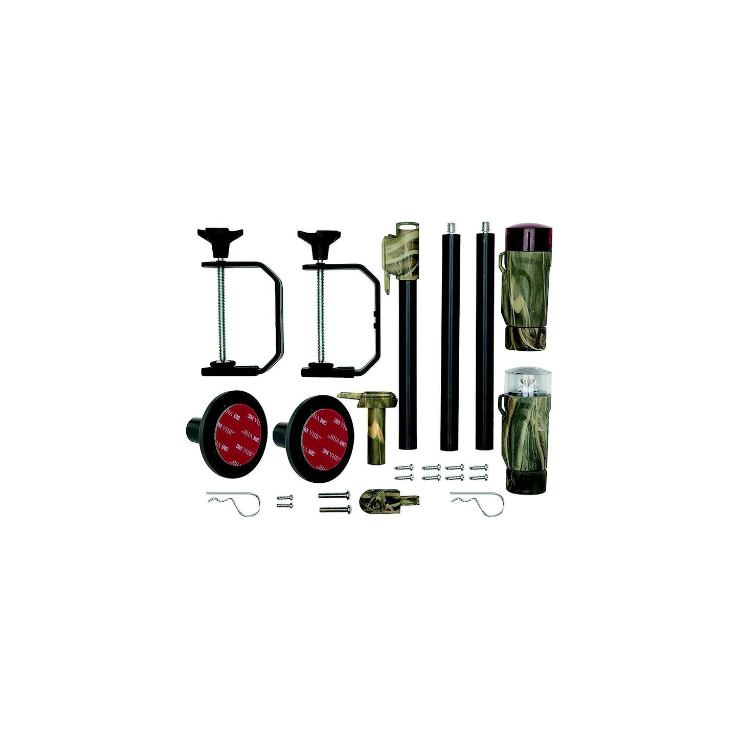 Attwood 141977 All-Craft Battery Operated LED Portable Nav Light Kit w/Threaded Pole, Real Tree® Max-4 Camo