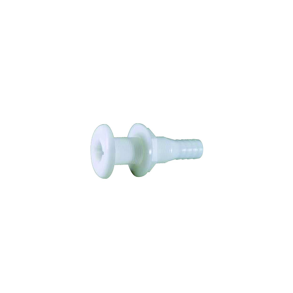 Attwood Thru Hull Connector For Hose, White - 1-1/2"