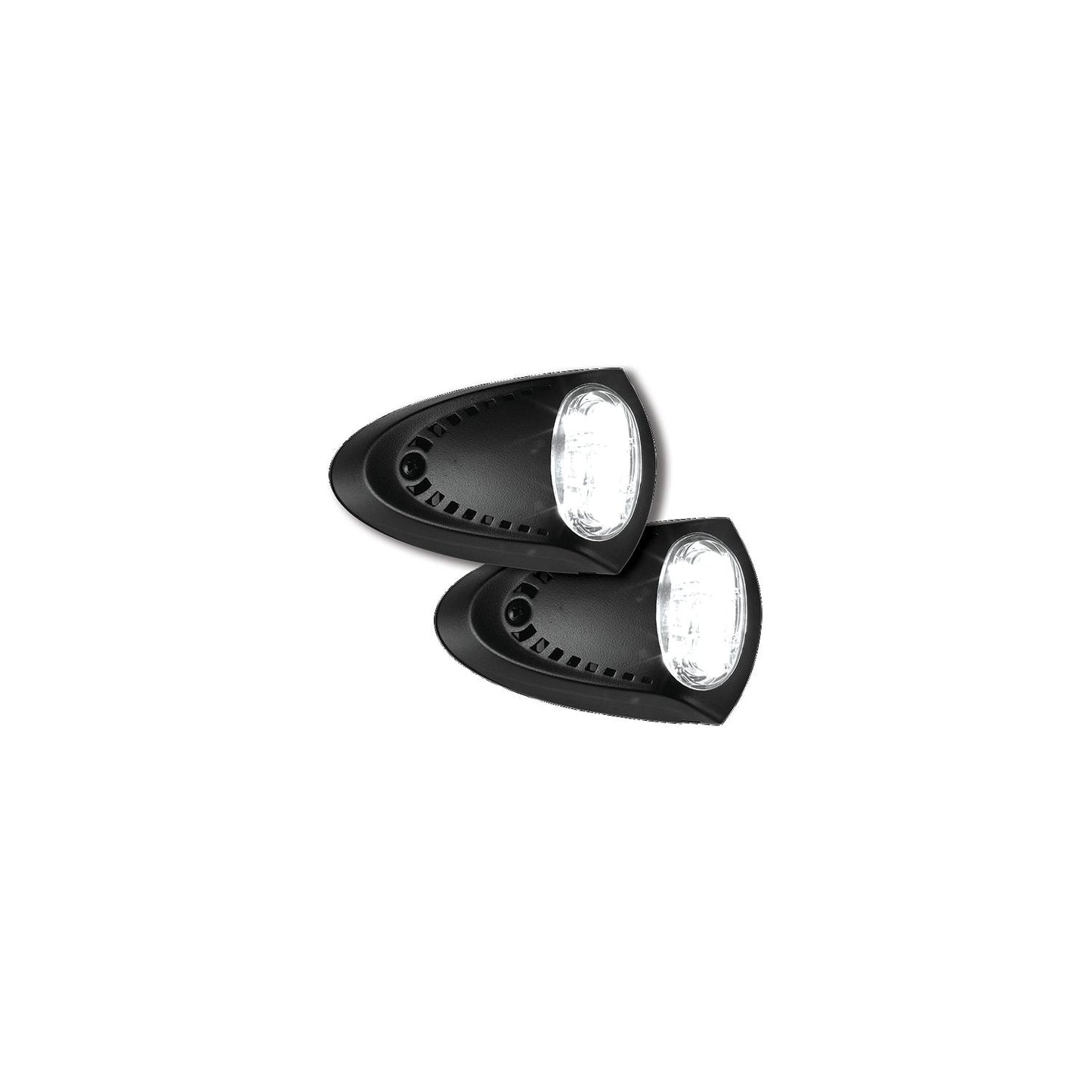 Attwood 6523BK7 Black LED Docking Lights, 2.8" x 4.5"