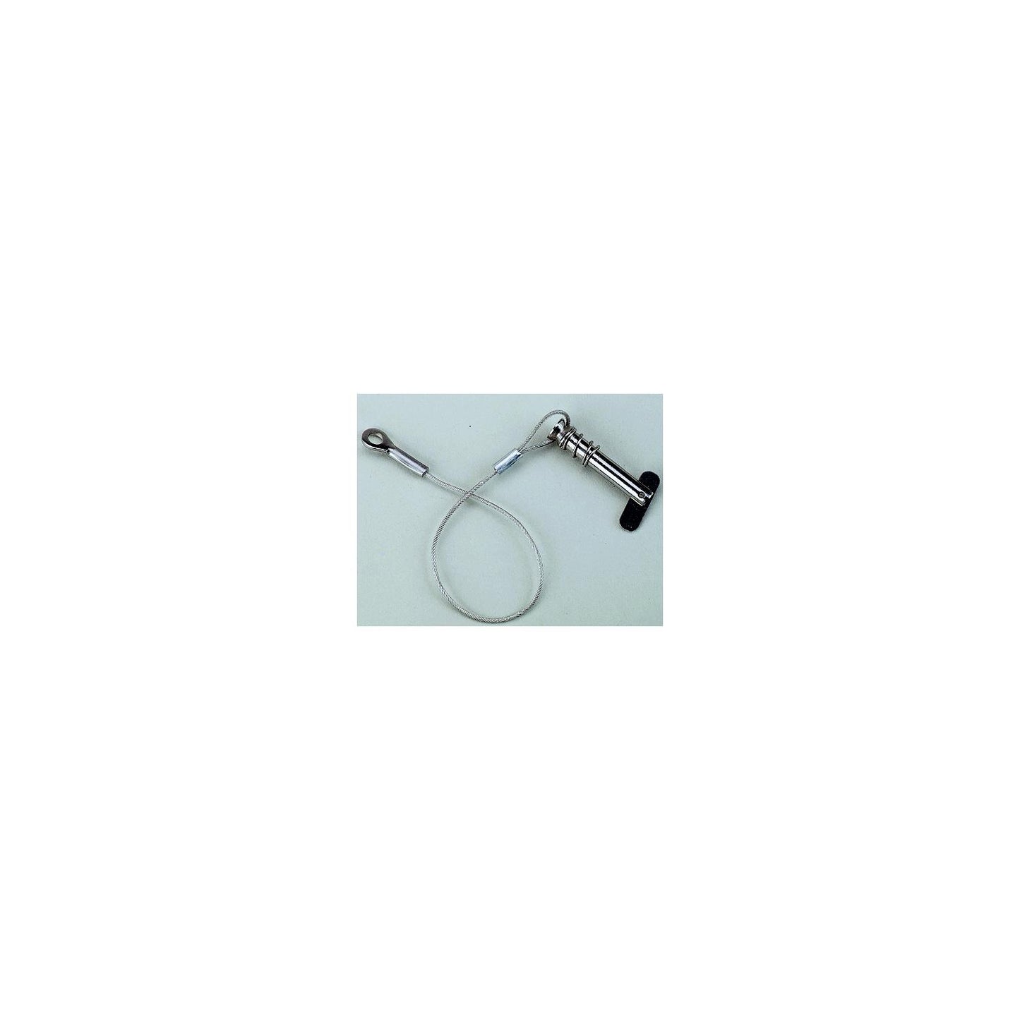 Tethered 1/4" Spring-Loaded Clevis Pin, Stainless Steel