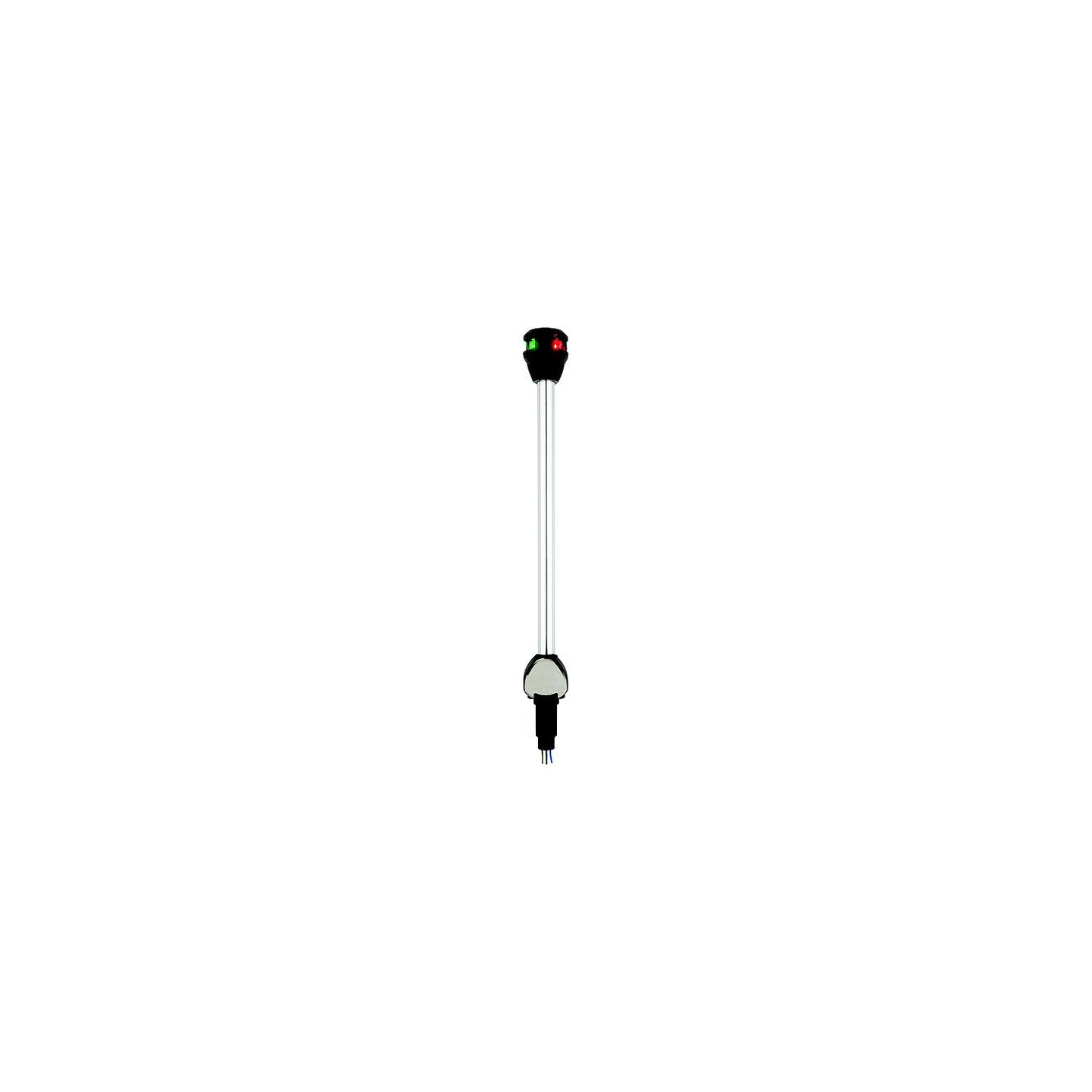 Attwood LightArmor Bi-Color LED Navigation Pole Light, 14" Straight w/Task Light