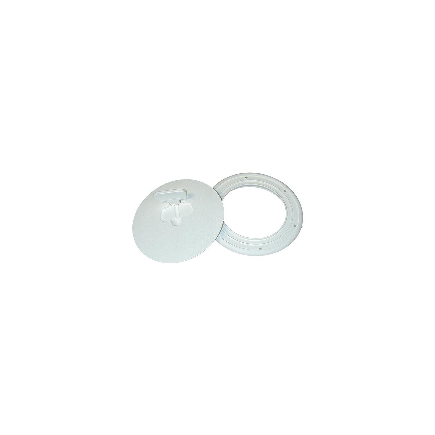 T-H Marine Quick Release Deck Plate 8" Diameter, Polar White