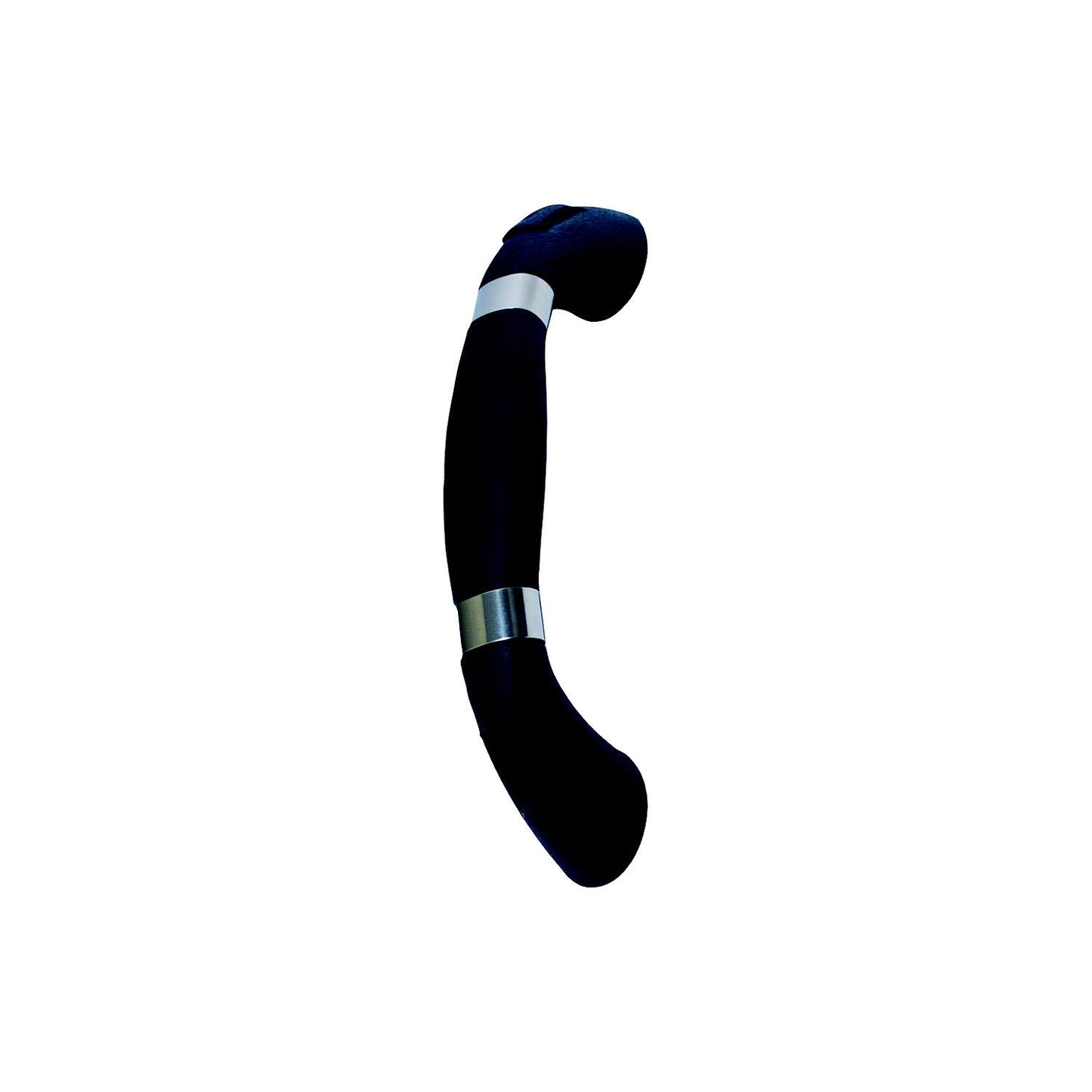 T-H Marine GHB1GSS Molded Grab Handle with Stainless Accent Rings, Graphite