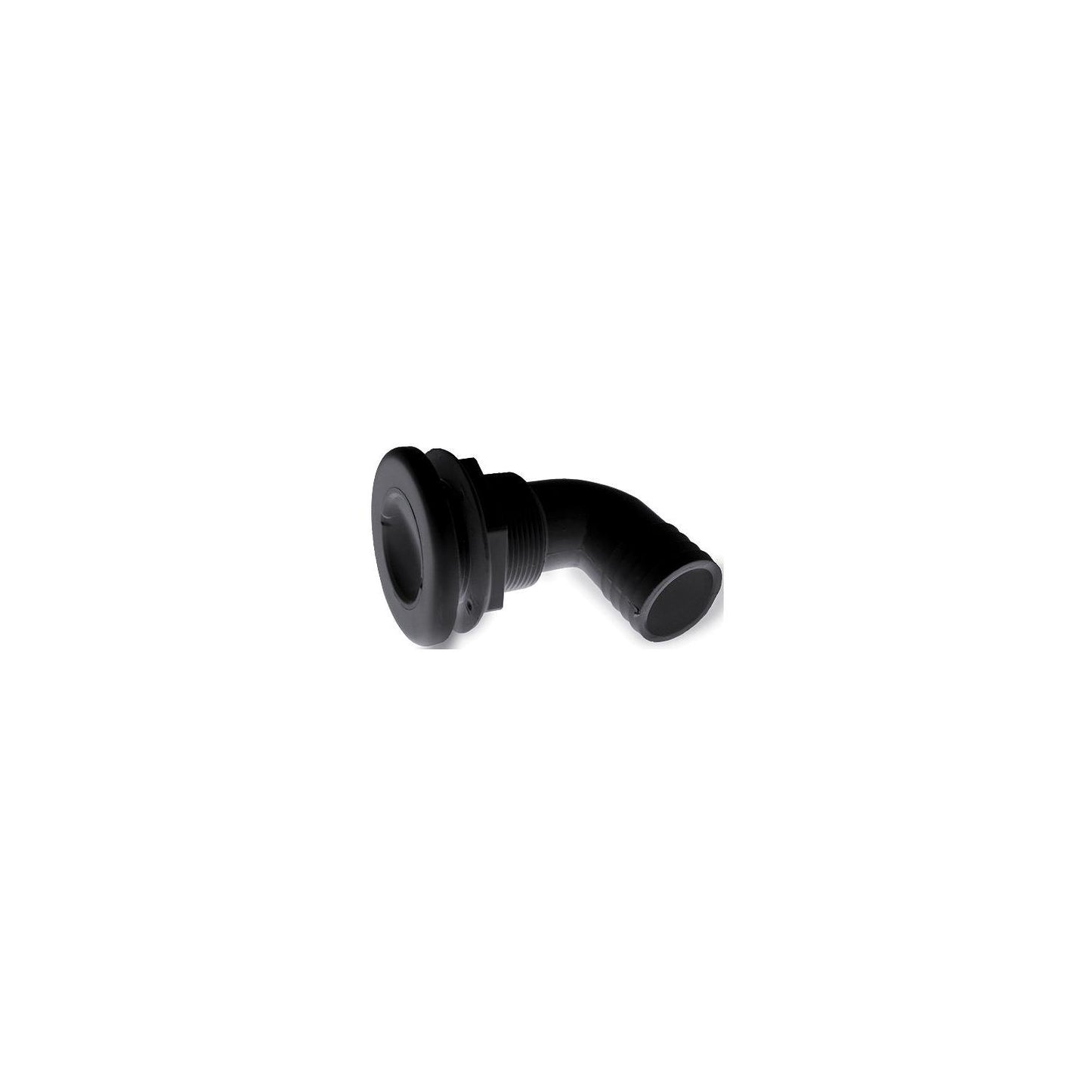 T-H Marine 90 Degree Specialty Thru-Hull Fitting With Spanner Head 3/4", Black