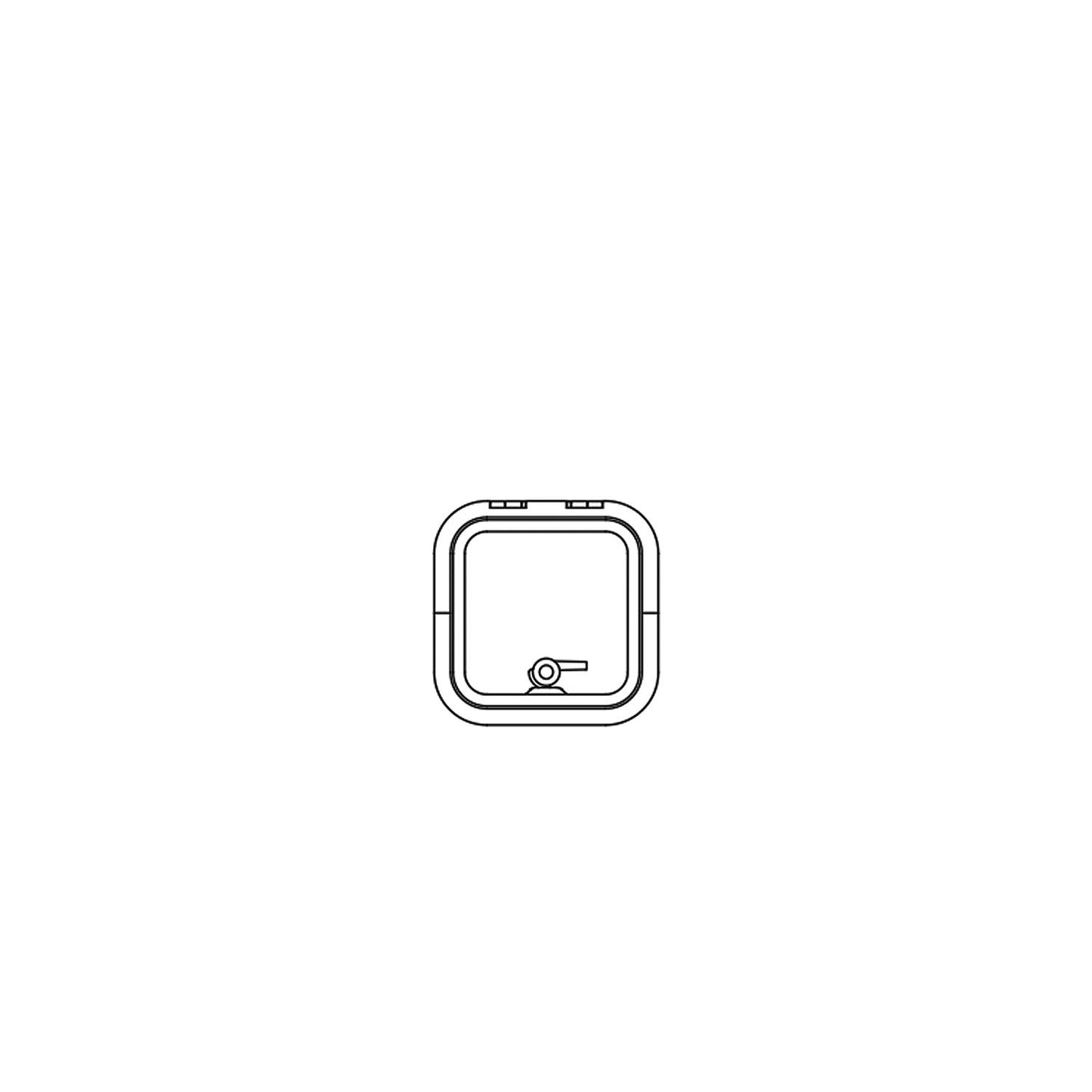 Lewmar 39910030 Low Profile Size 10 Rectangular Self Supporting Hatch