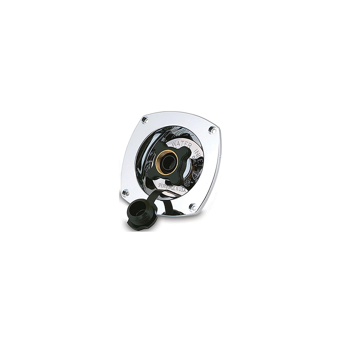Shurflo 18302914 Wall Mount Water Pressure Regulator 65 psi - Chrome