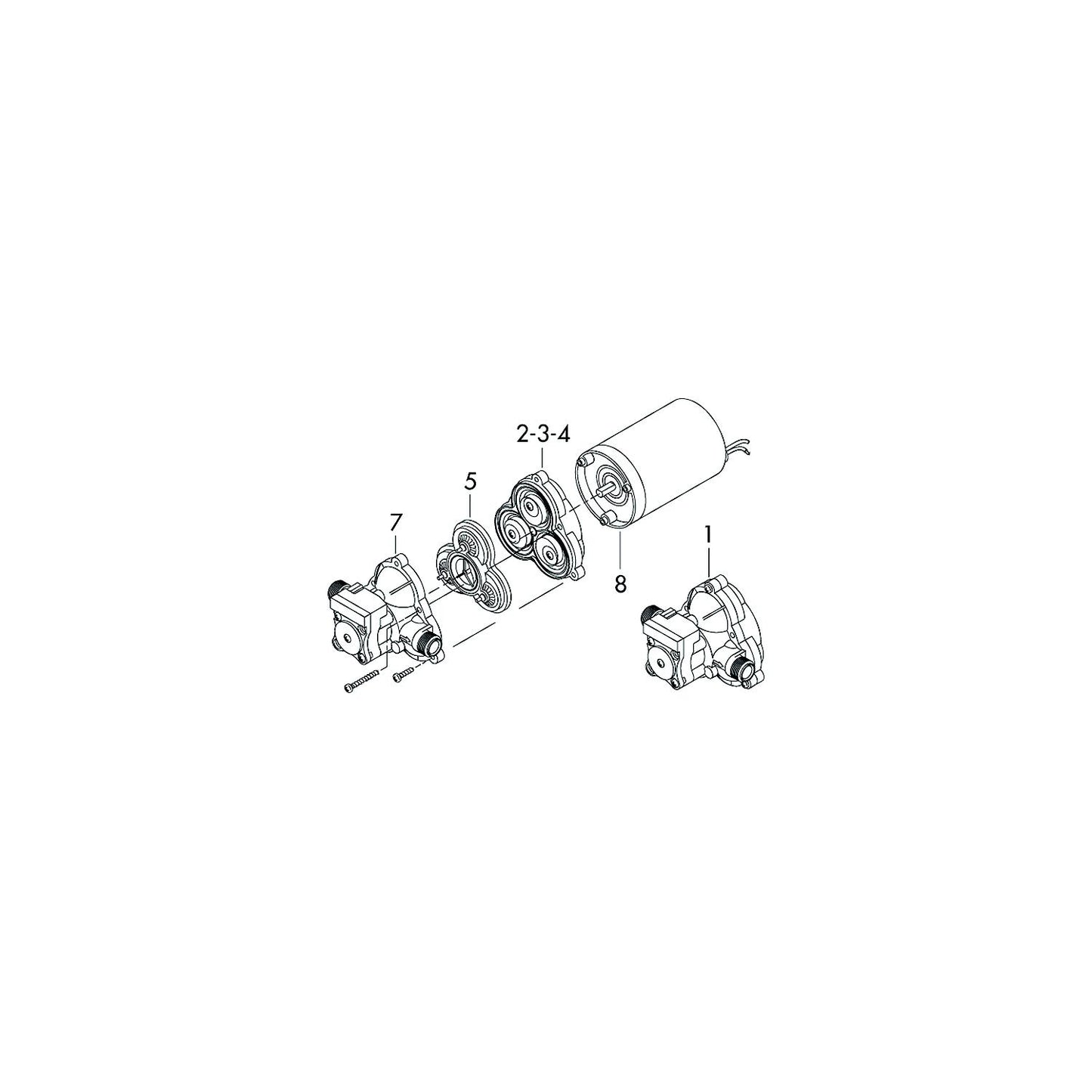 SHURFLO Valve Assembly for 2088/2093 Series