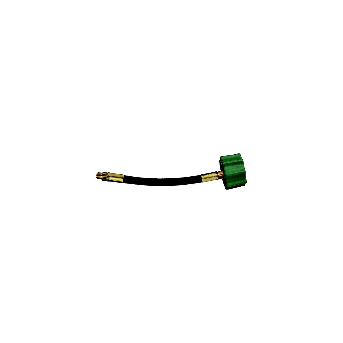 15" Length High Flow Hose For High Capacity Regulator, Green Nut, 2 pk.-Supply Nautica