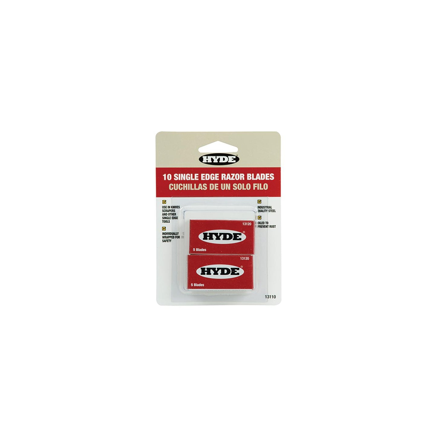 Single Edge Razor Blades, 10ea