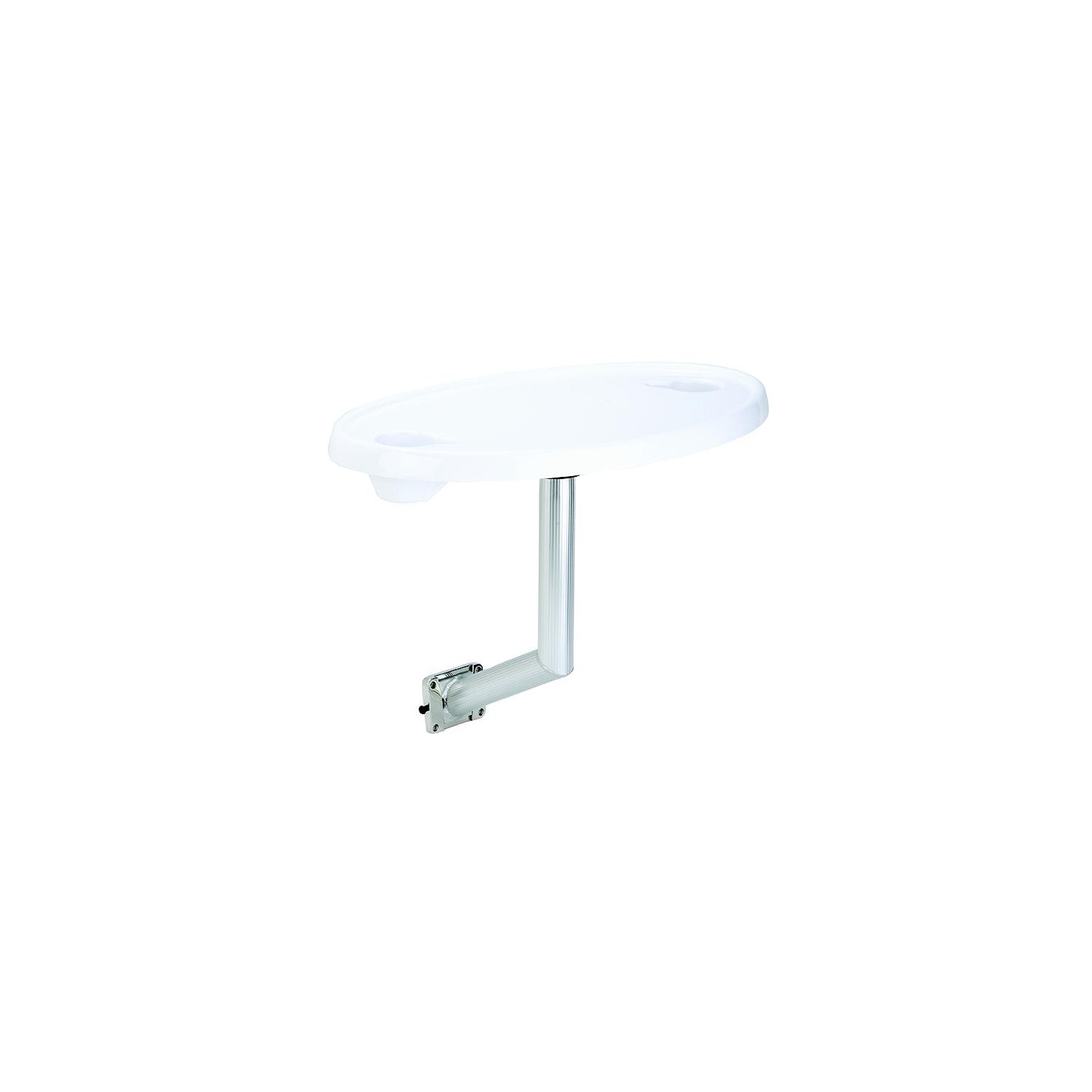 Oval Acrylic Table, Side Mt.