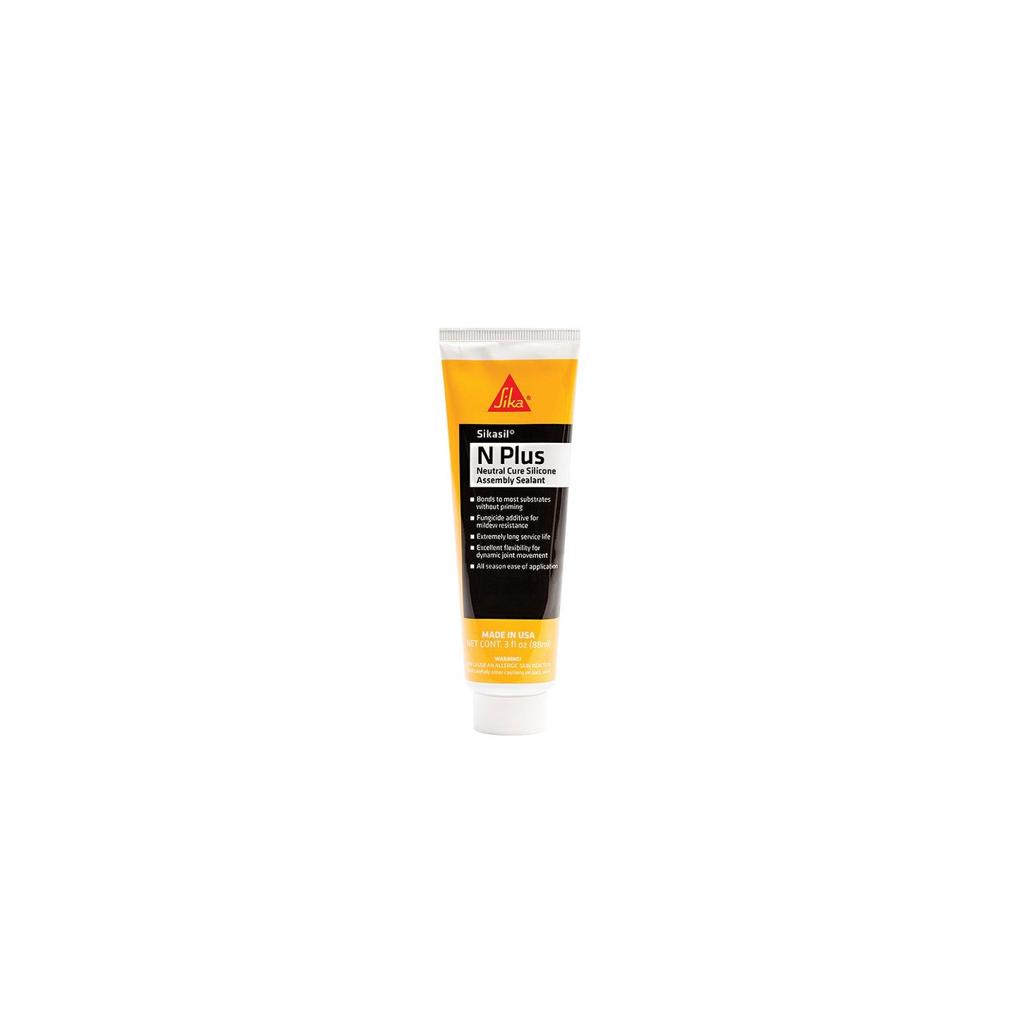 Sika® 610588 Sikasil®-N Plus, White, 3 oz. Tube