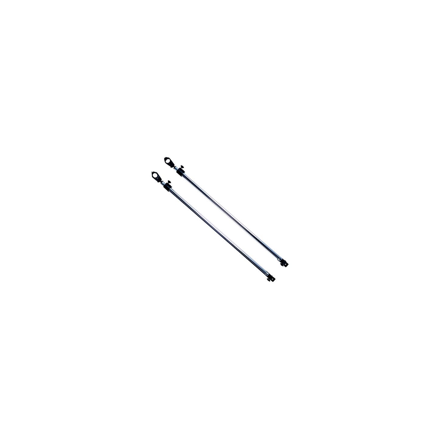 Taylor Adjustable Bimini Support Poles (2) 28 to 48" With 7/8" Jaw Slides (2) and Deck Hinge