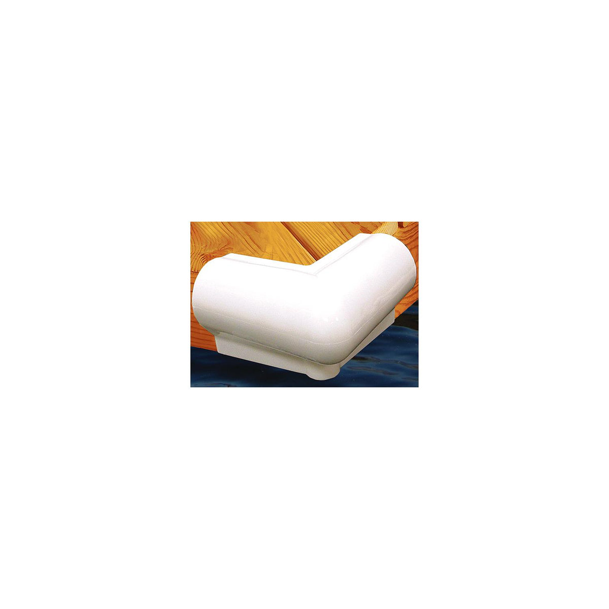 Taylor 90° Vinyl Corner Bumper 6" x 6" - White-Supply Nautica