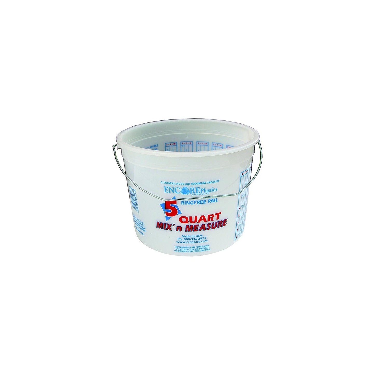 Plastic Pail 5 Qt. w/Ring-Supply Nautica
