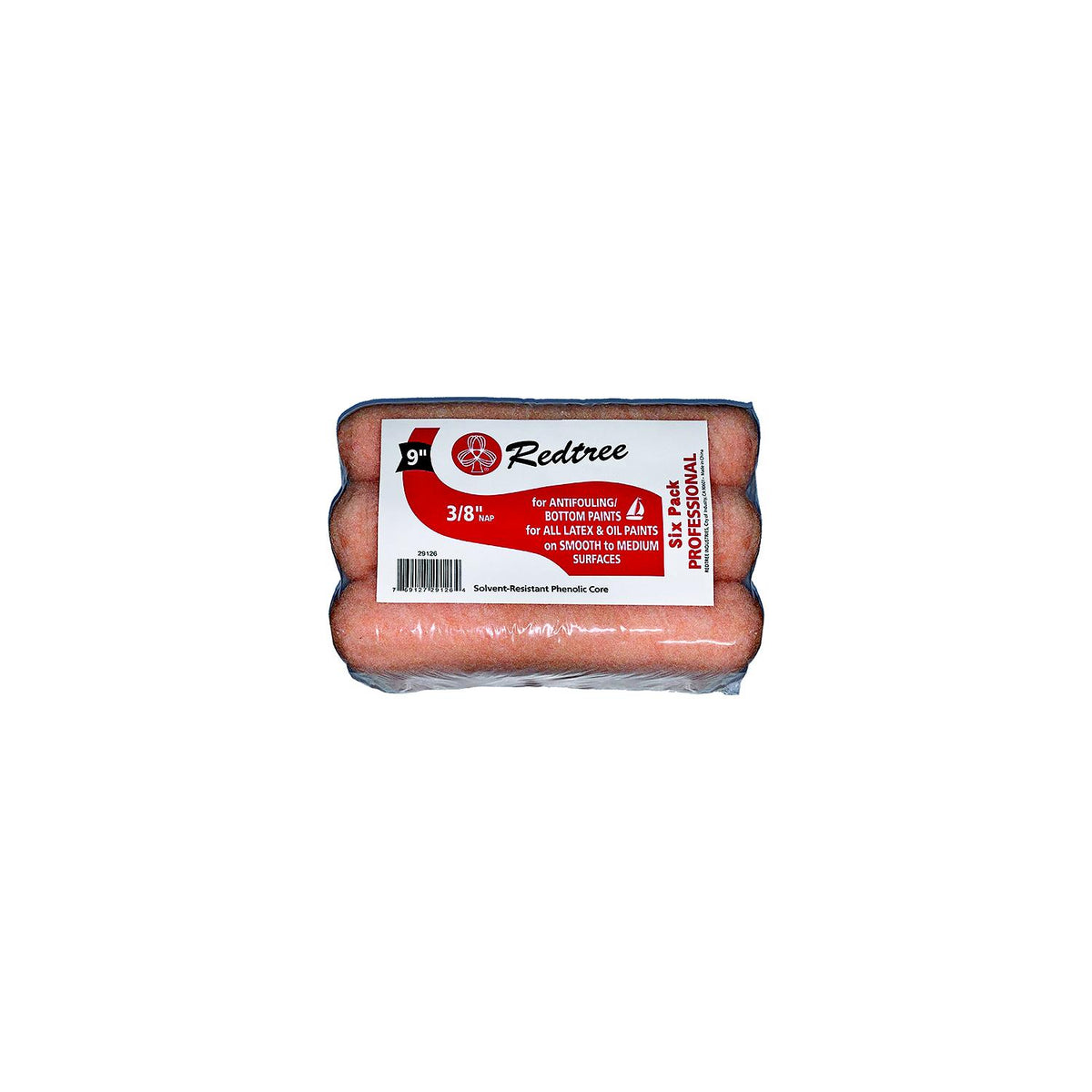 Redtree 29126 9" Bottom Paint Roller, 6/pk-Supply Nautica