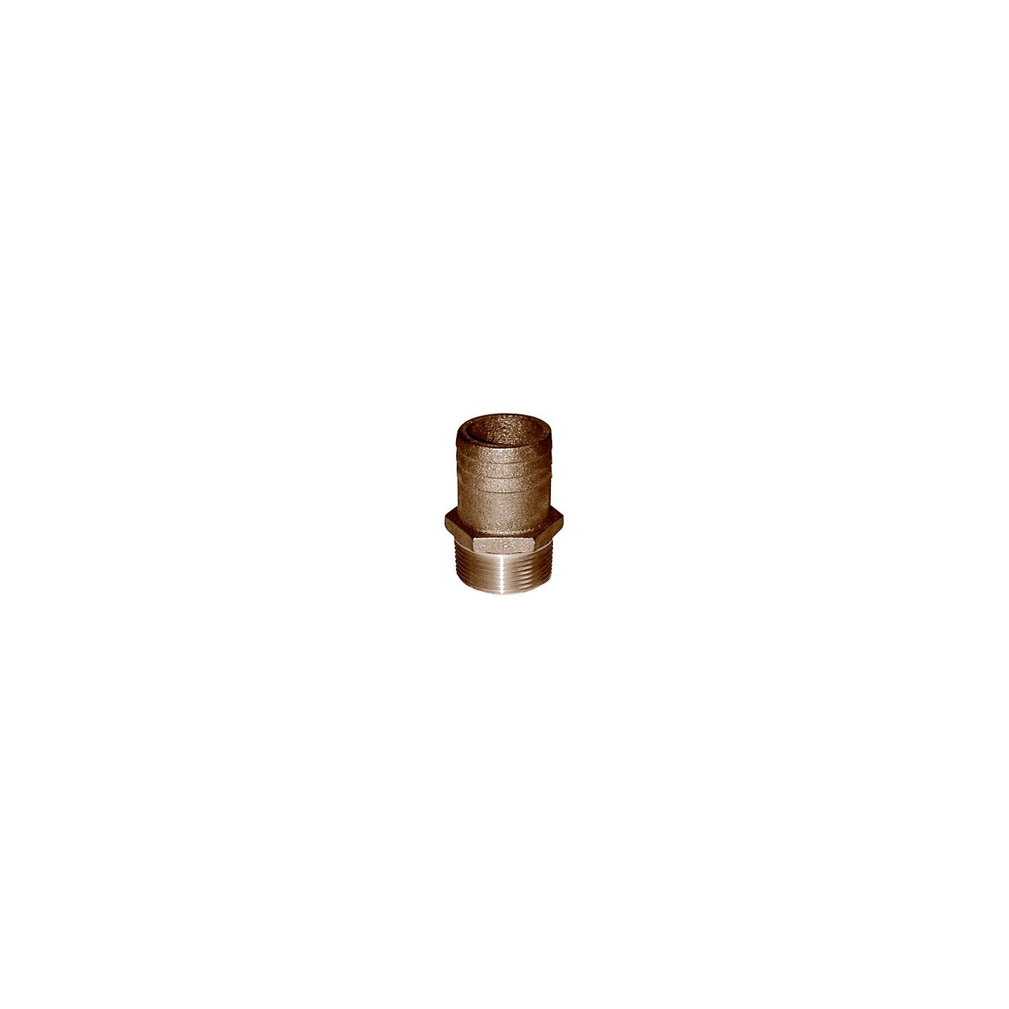Groco FF Bronze Full Flow Pipe-To Hose Adapter With NPT Thread