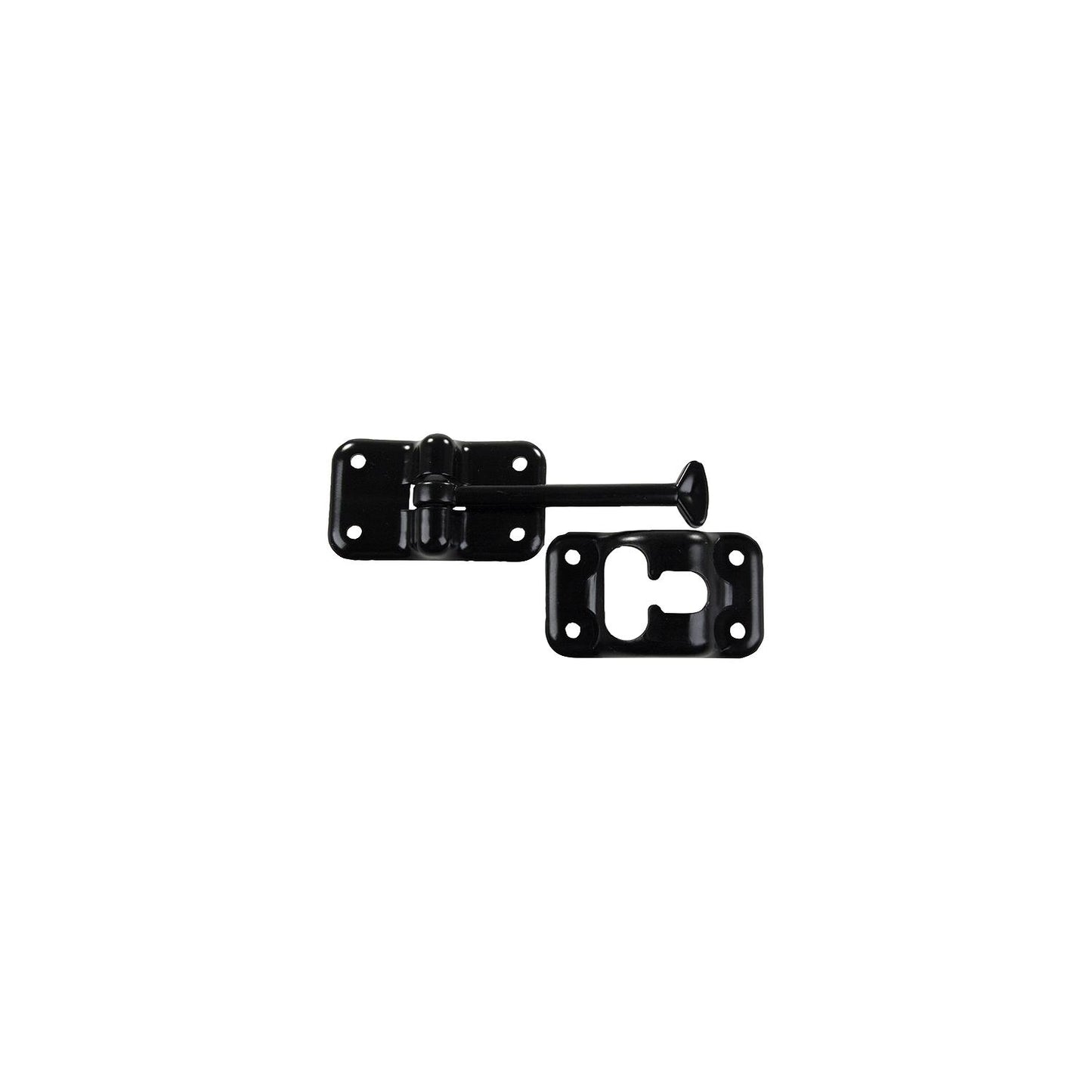 JR Products Plastic T-Style Door Holder, 3.5" Black