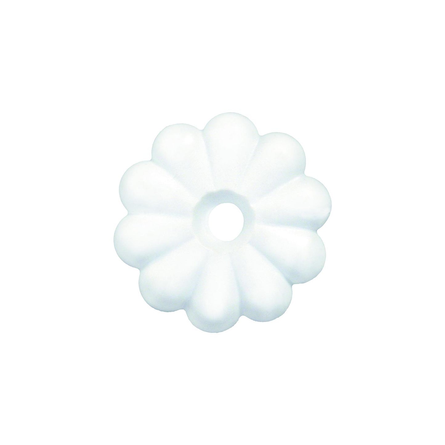 JR Products Plastic Rosettes, White, 14/pk