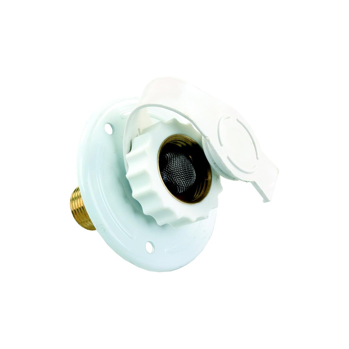 JR Products 62165 Metal RV City Water Flange