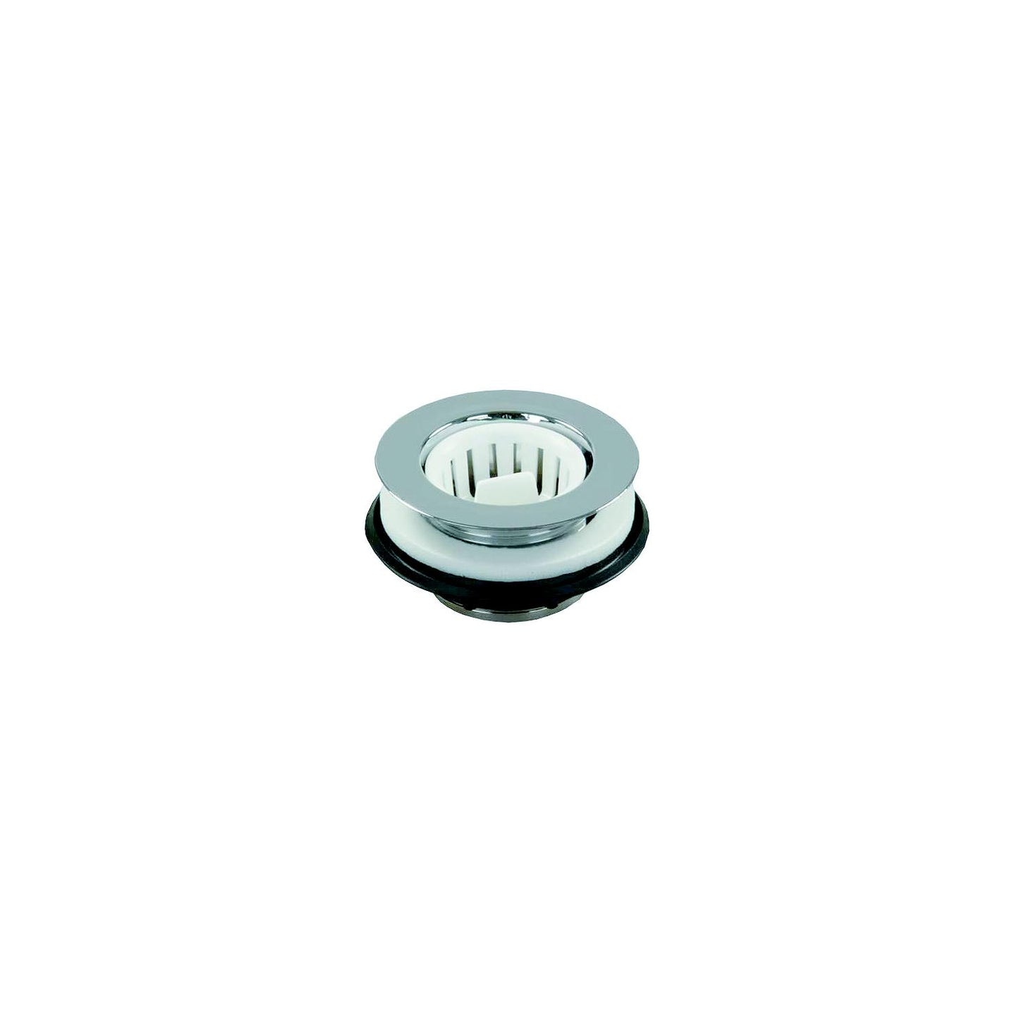 JR Products Strainer w/Threaded Basket, White-Supply Nautica