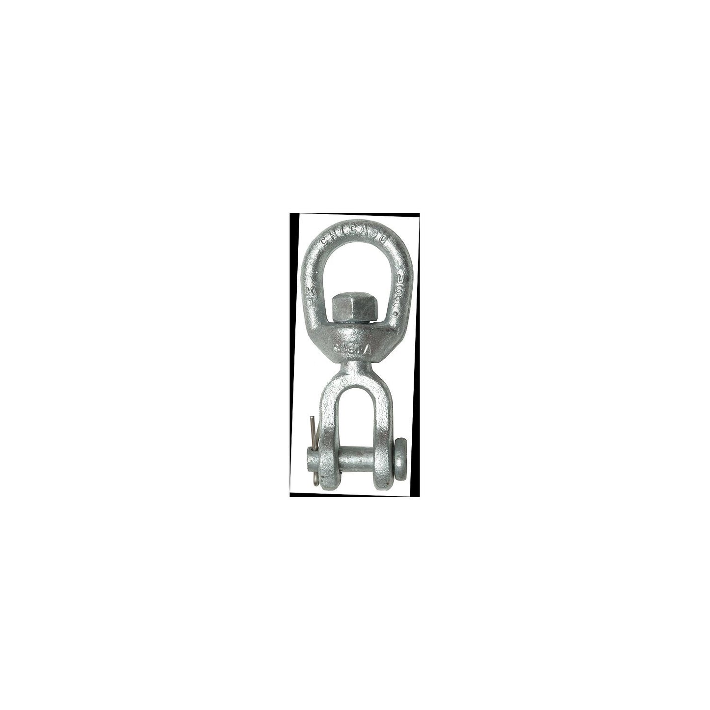 Galvanized Jaw & Eye Swivel, 3/8"-Supply Nautica